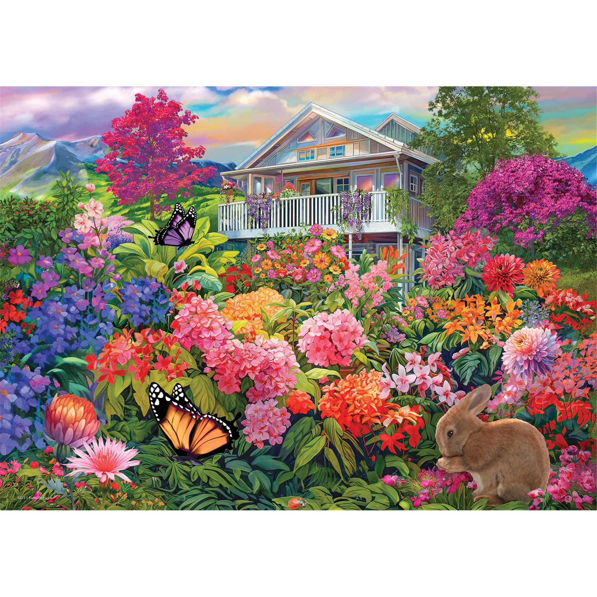 Bunny Garden 104 Piece Puzzle - Calendar Club Canada