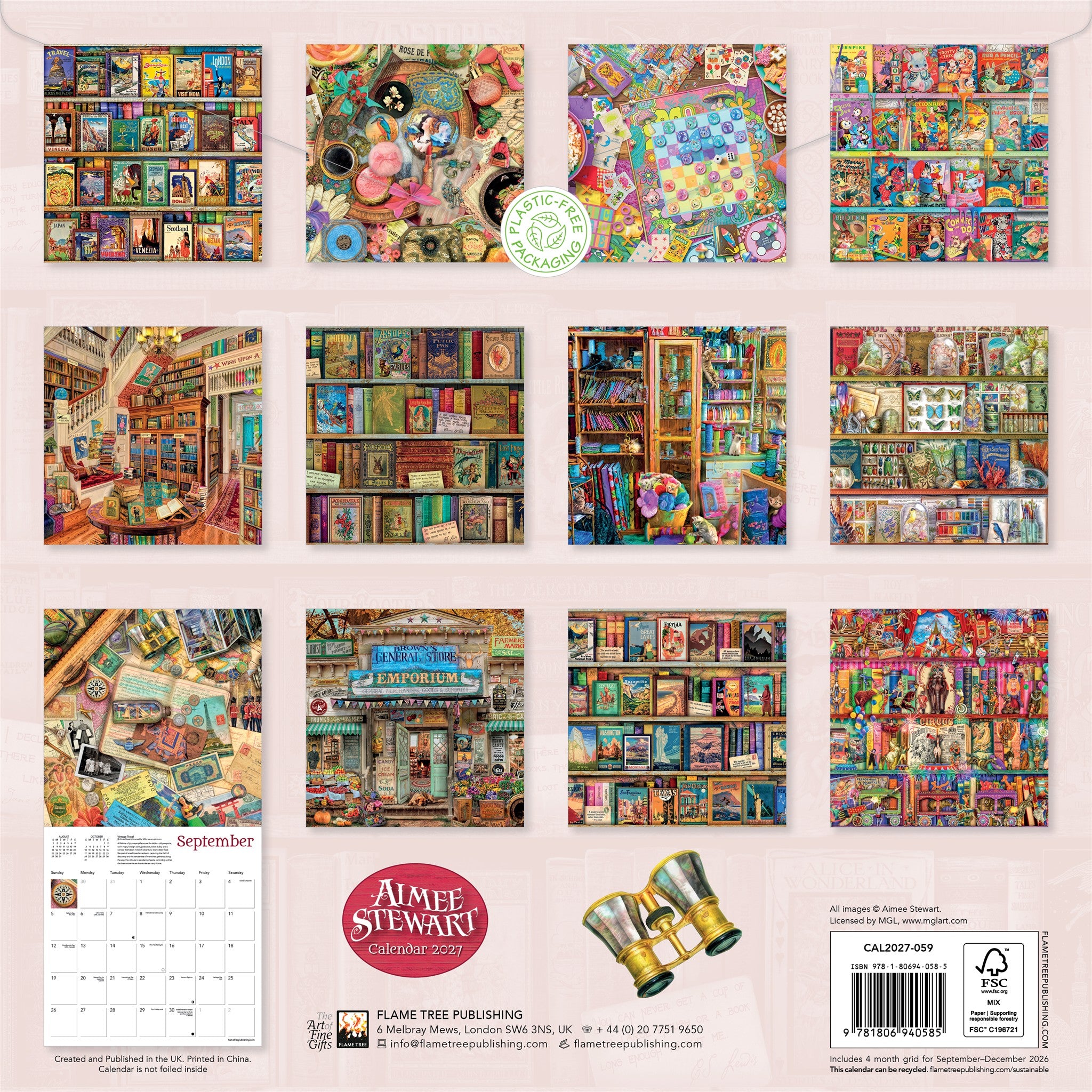 Aimee Stewart 2027 Wall Calendar - Online Only
