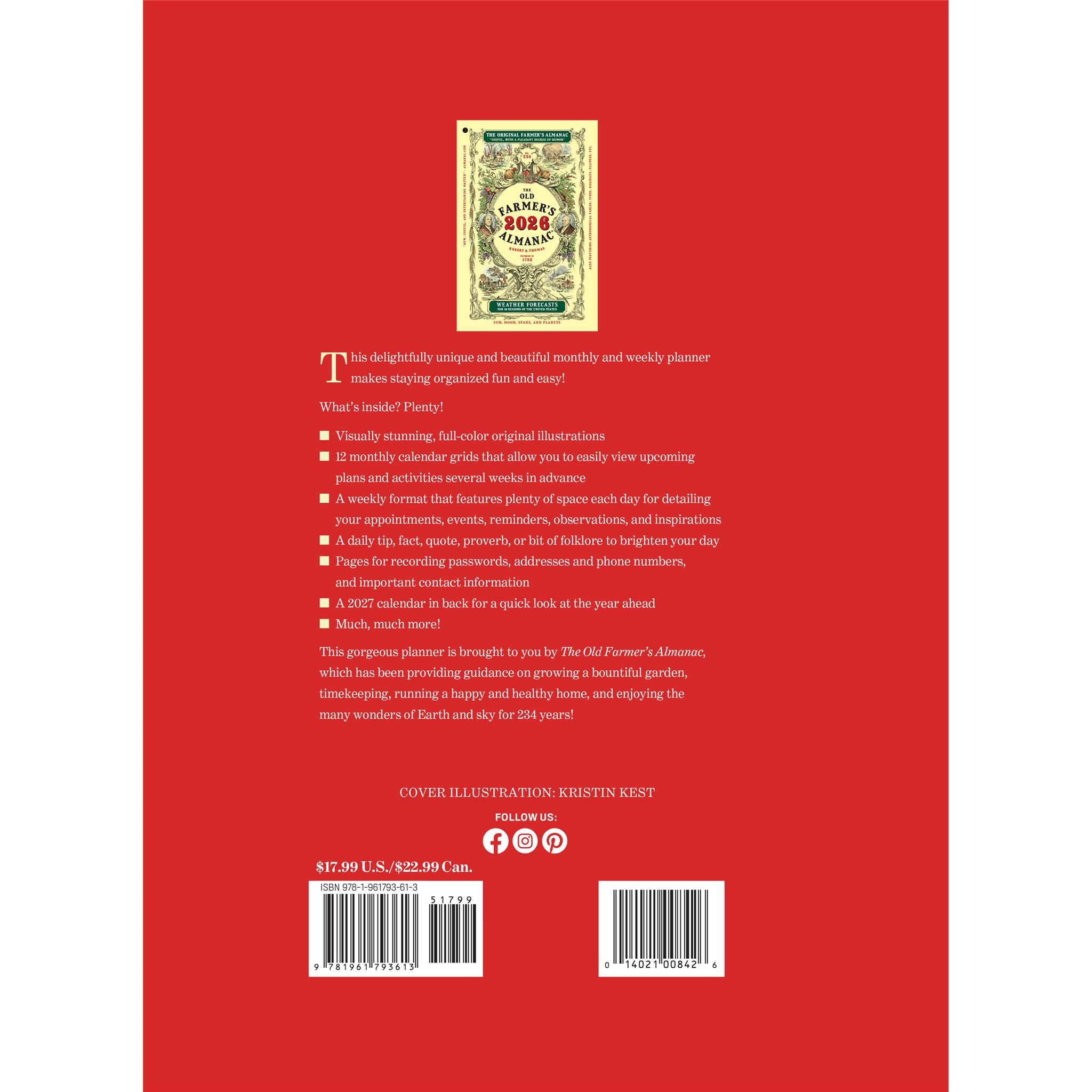 Old Farmers Almanac 2026 Engagement Calendar