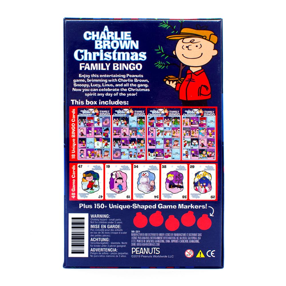 Charlie Brown Christmas Family Bingo - Online Exclusive