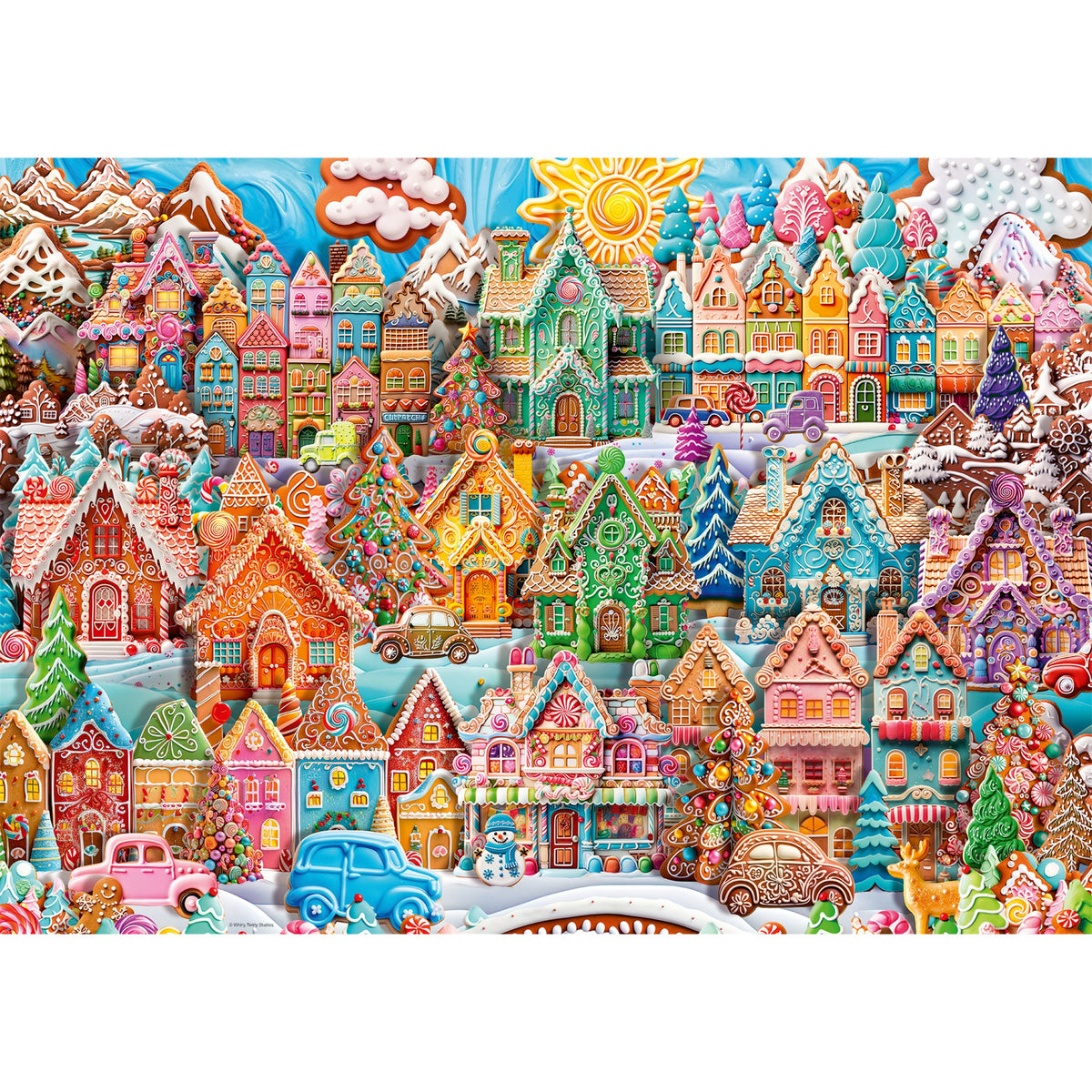 Christmas Cookie Village 1000 Piece Puzzle
