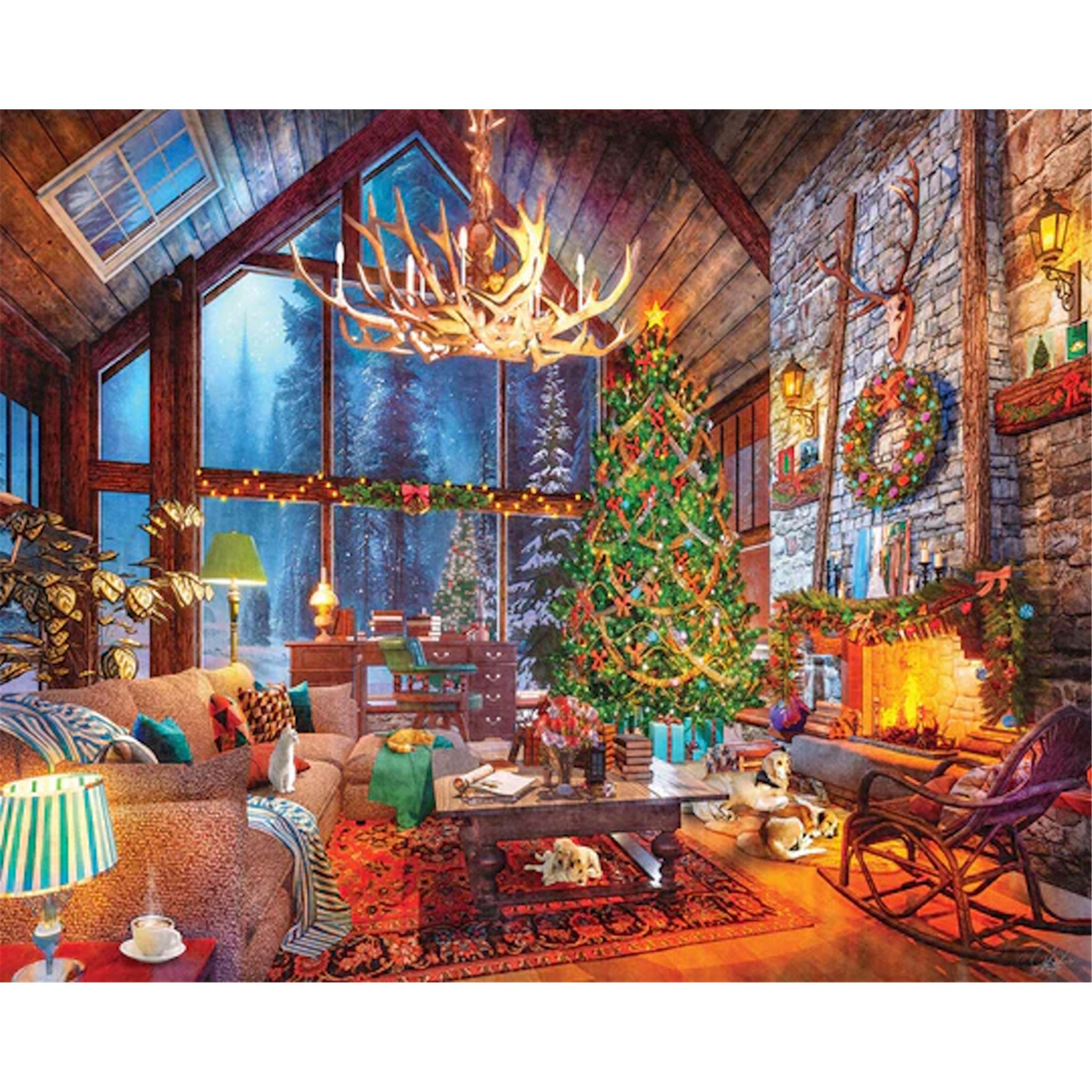 Christmas At The Cabin 1000 Piece Puzzle