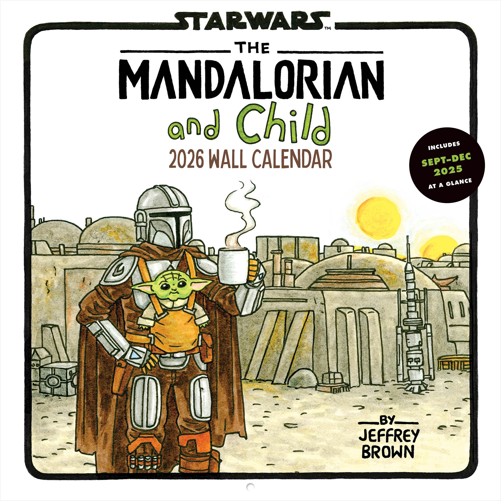 The Mandalorian And Child 2026 Wall Calendar - Online Only