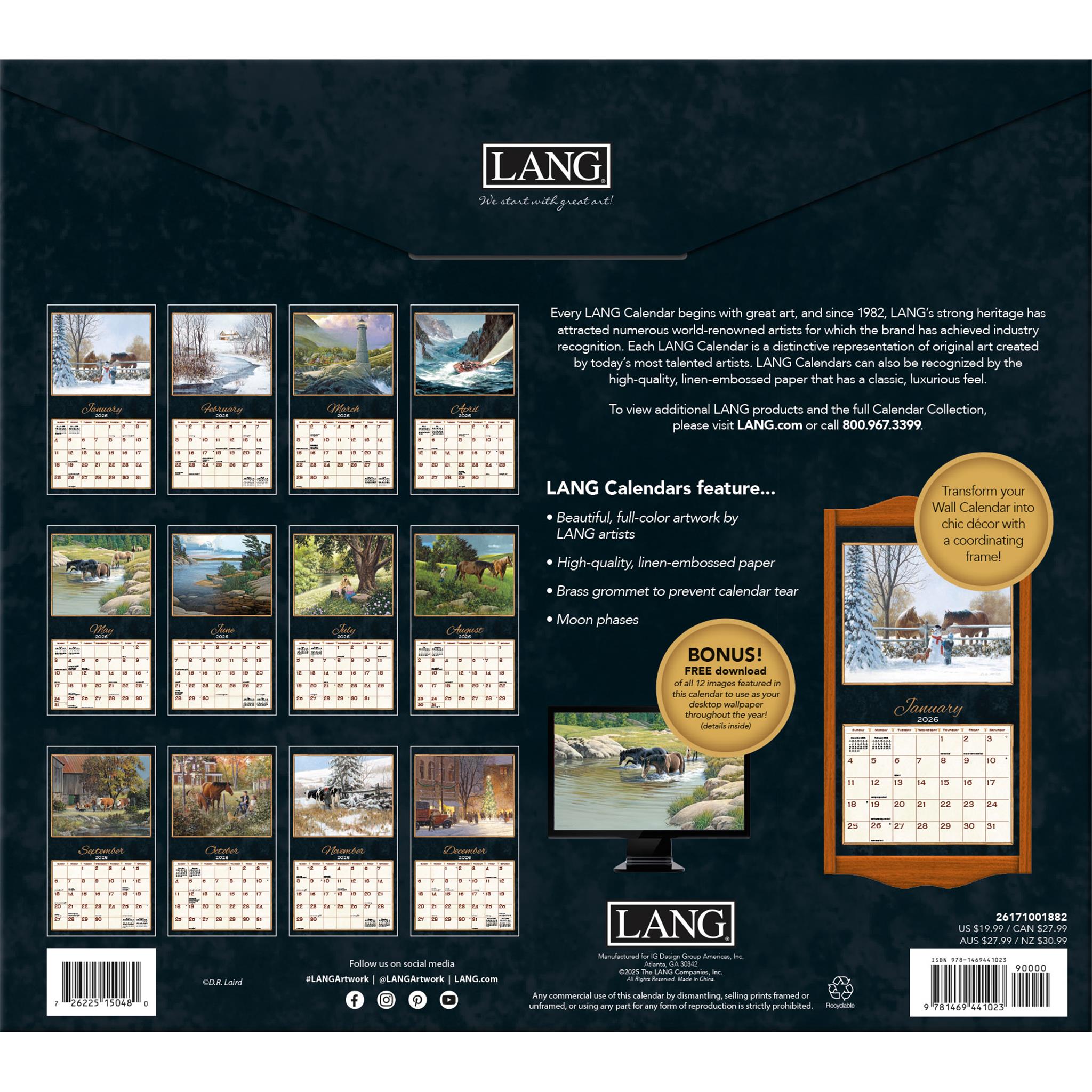 Treasured Times 2026 Deluxe Special Edition Wall Calendar with Print