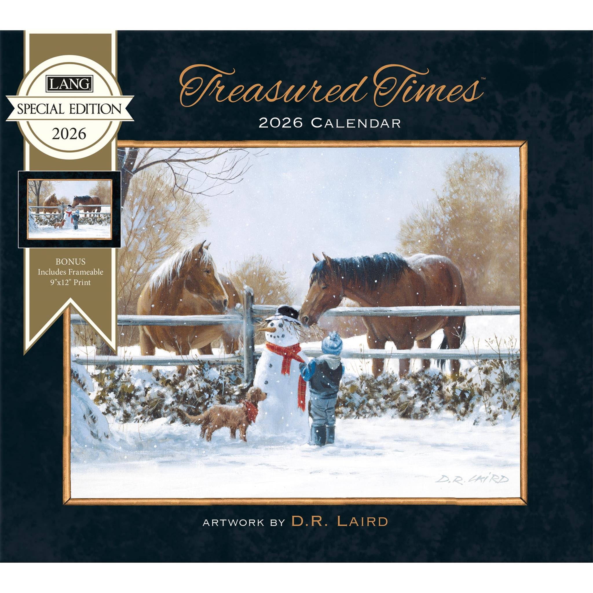 Treasured Times 2026 Deluxe Special Edition Wall Calendar with Print