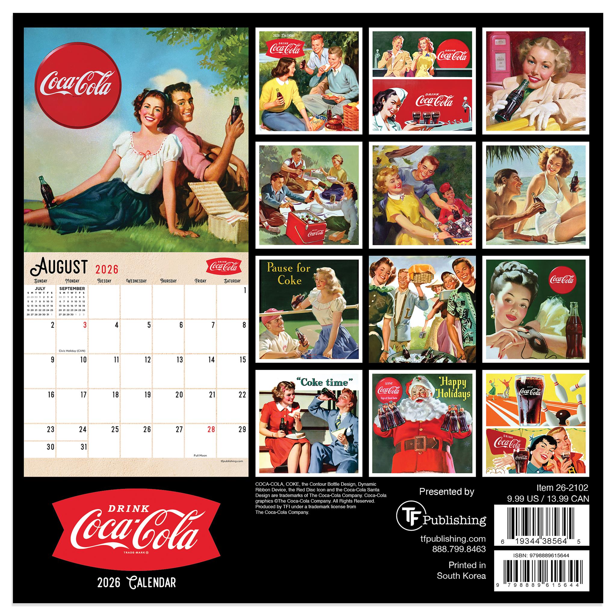 Coca-Cola 2026 Mini Calendar