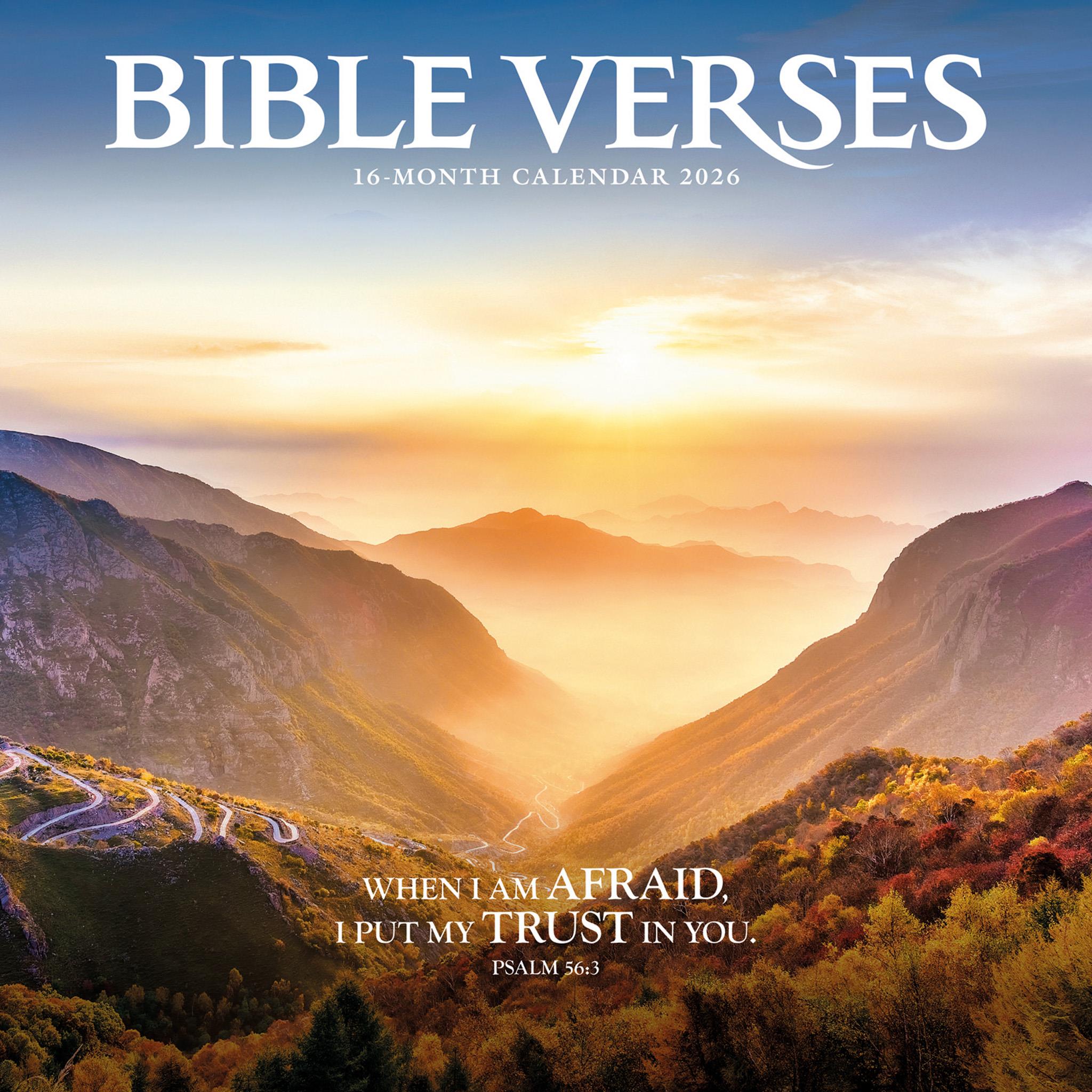 Bible Verses 2026 Wall Calendar
