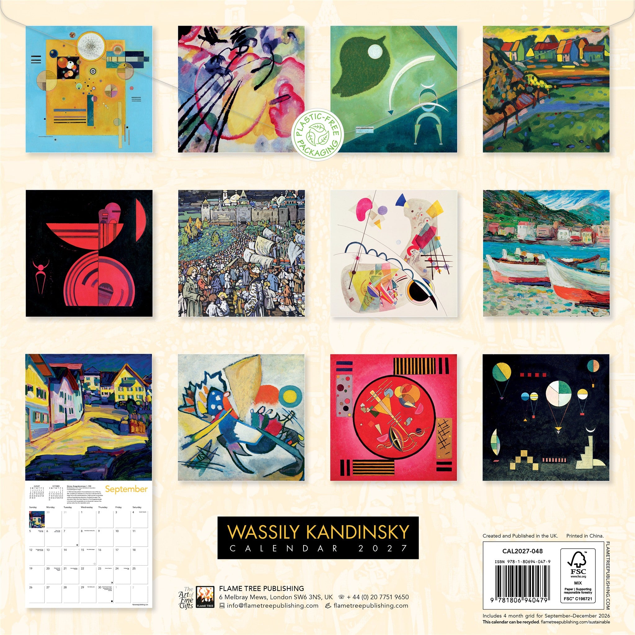 Wassily Kandinsky 2027 Wall Calendar