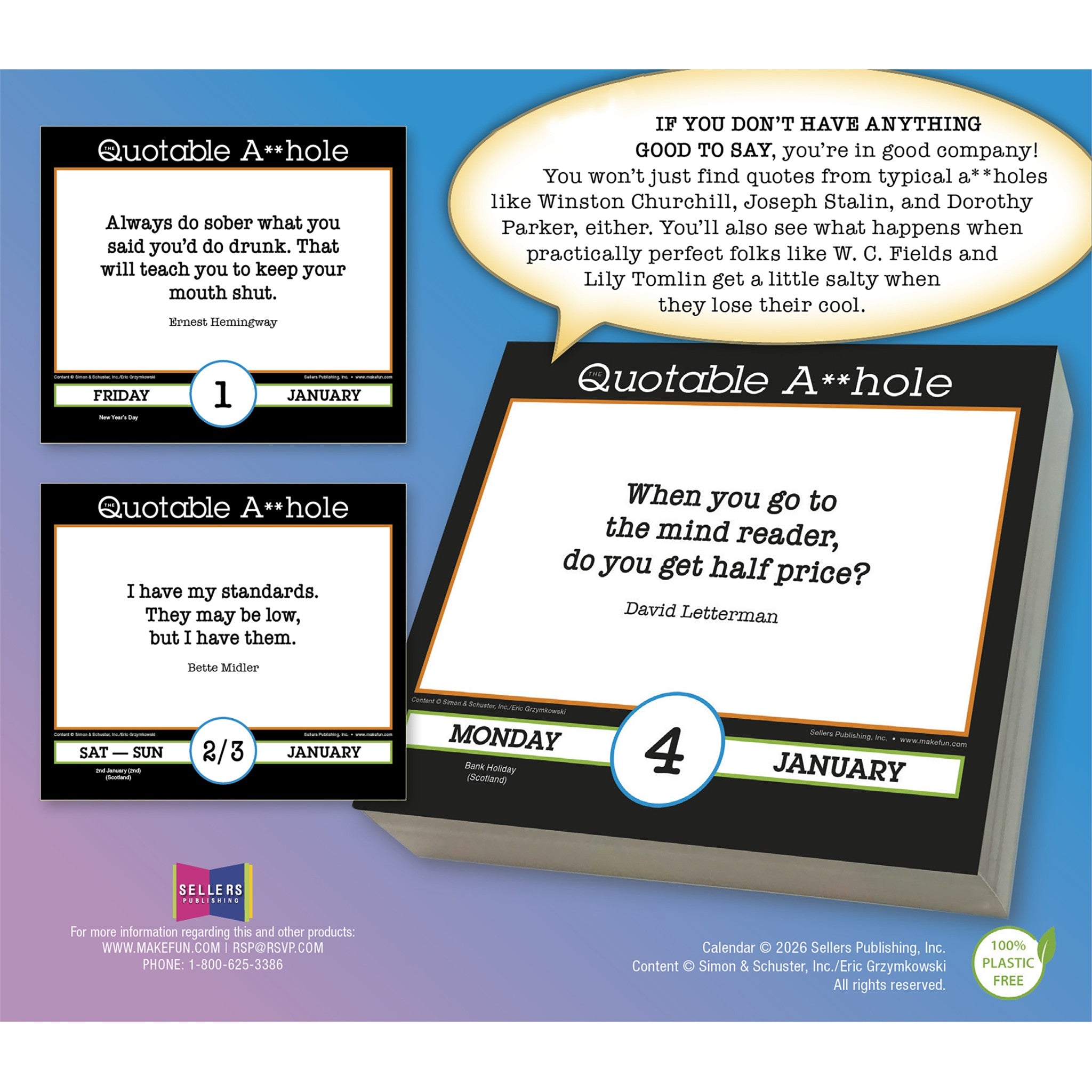 Quotable A**hole 2027 Box Calendar