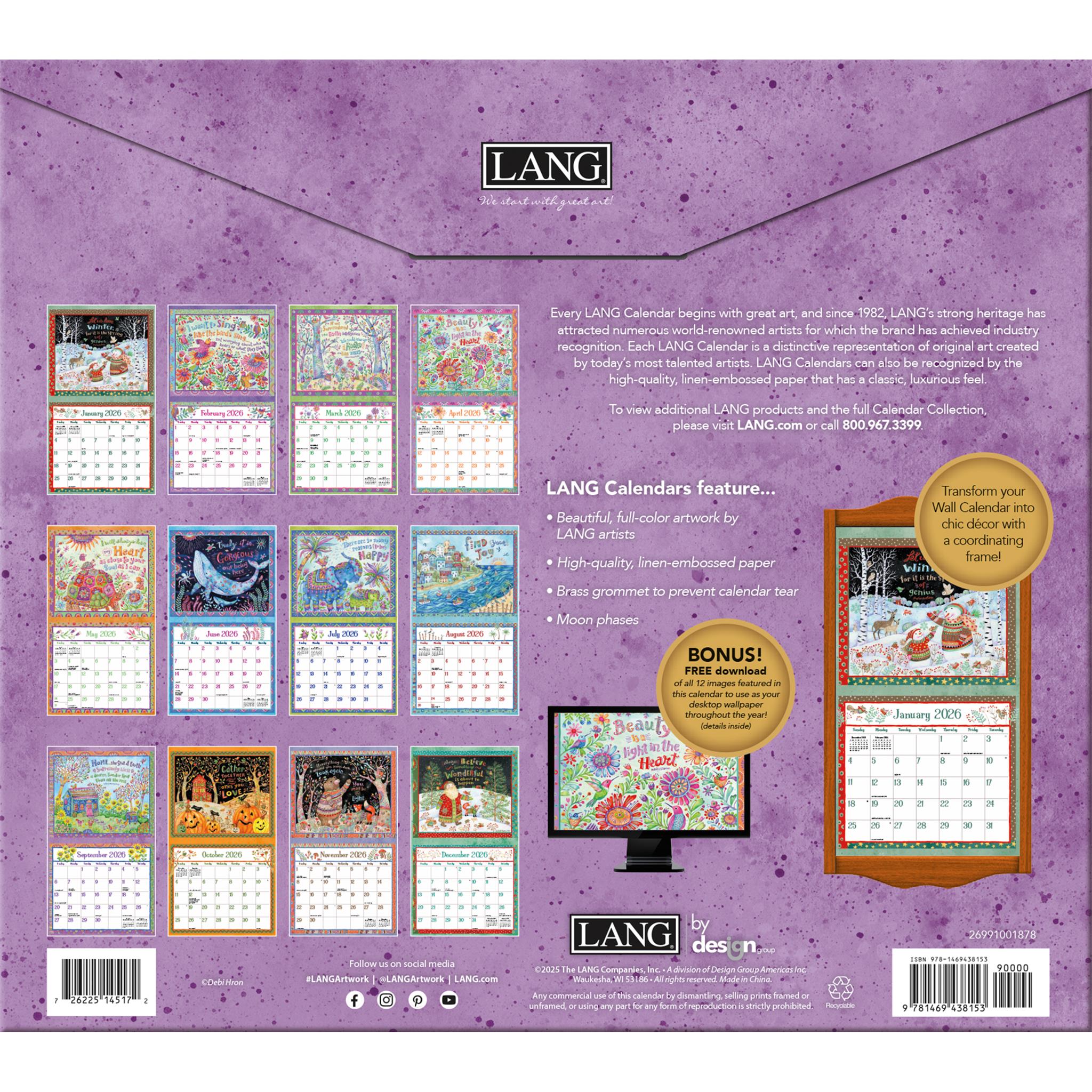 Simple Inspirations 2026 Wall Calendar