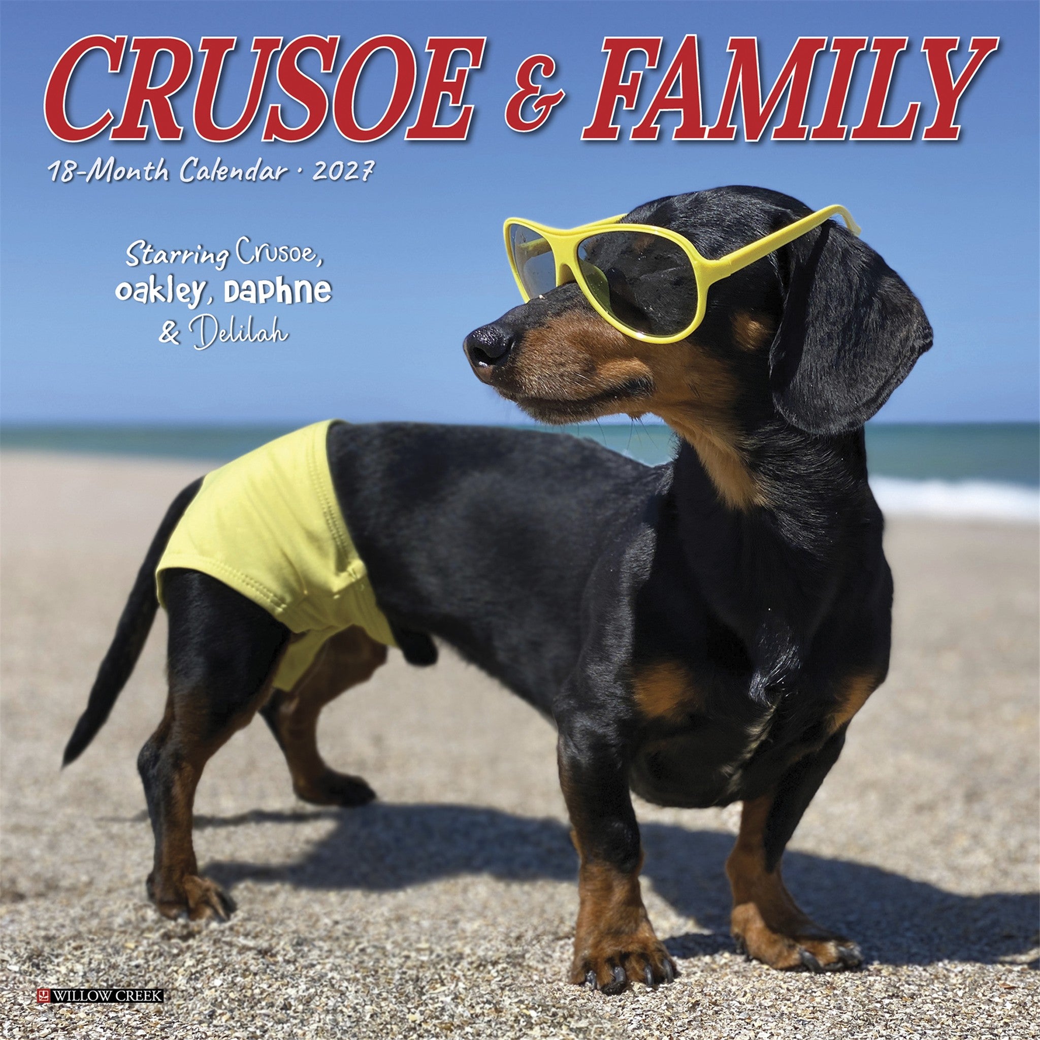 Crusoe the Celebrity Dachshund 2027 Mini Calendar
