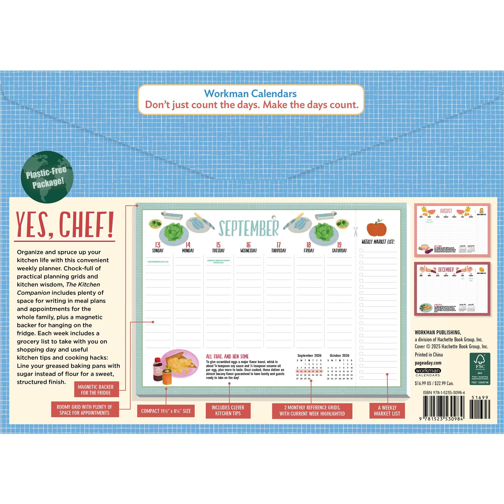 Kitchen Companion 2026 Wall Calendar