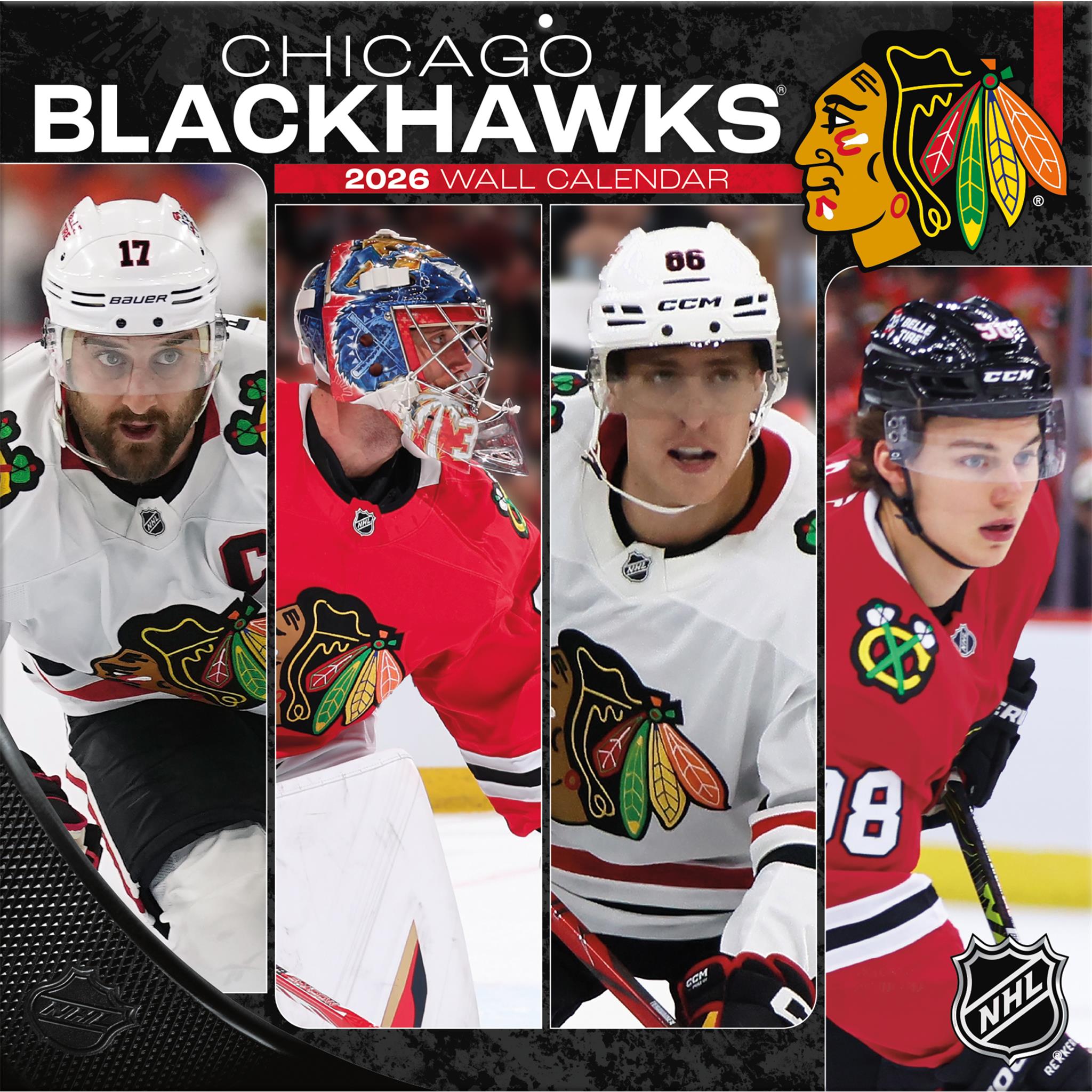 NHL Chicago Blackhawks 2026 Wall Calendar