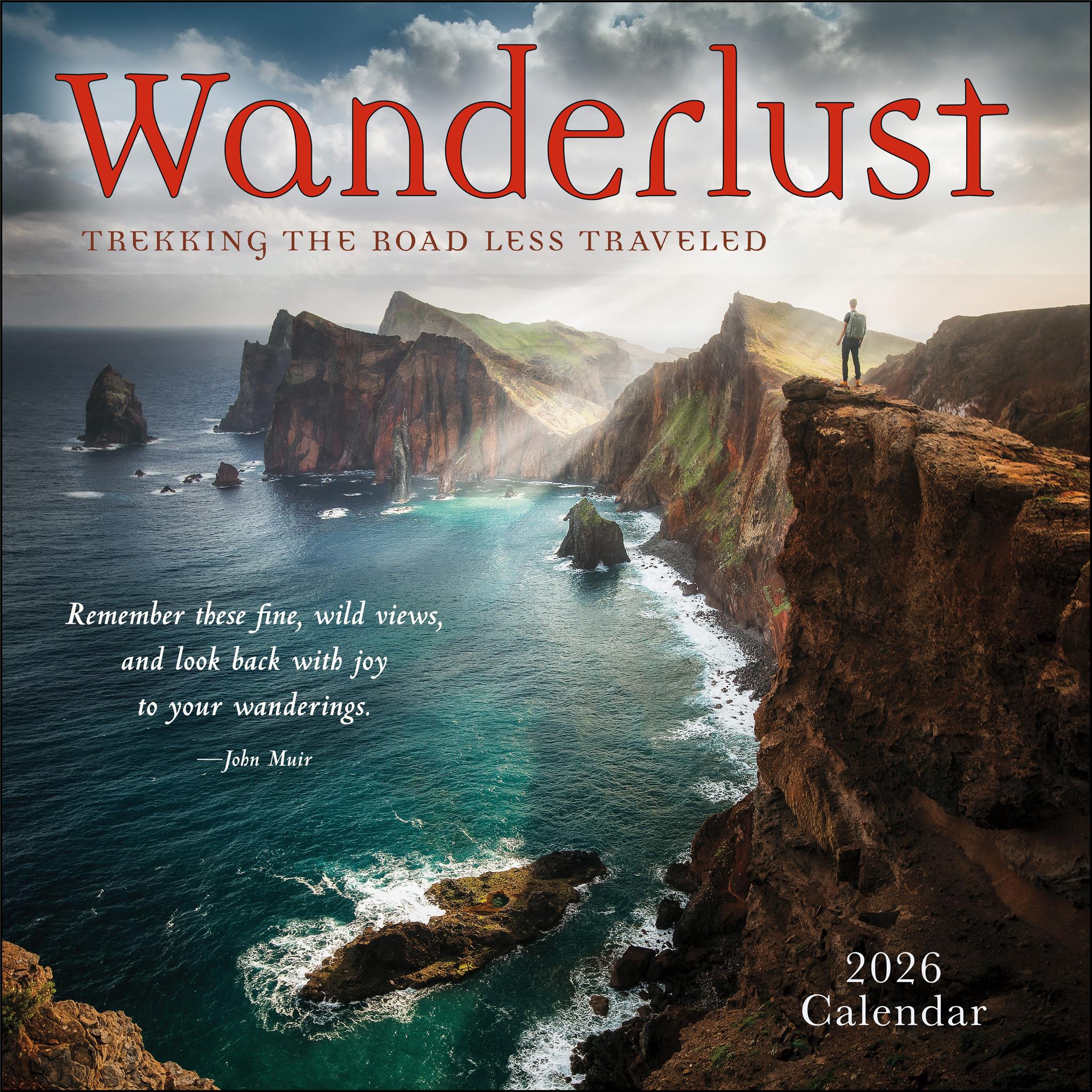 Wanderlust Wall 2026 Calendar