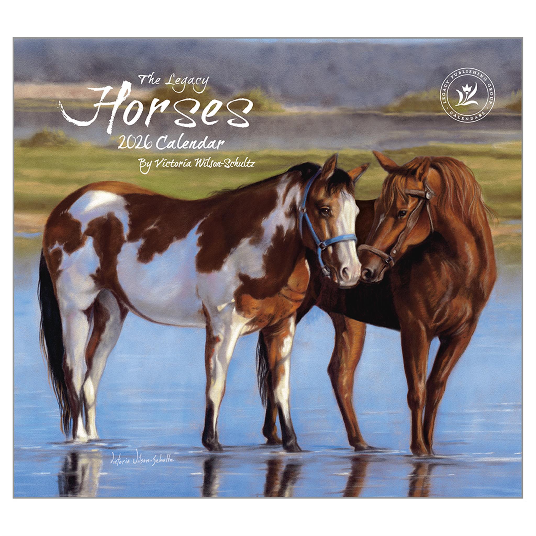 Horses 2026 Deluxe Wall Calendar