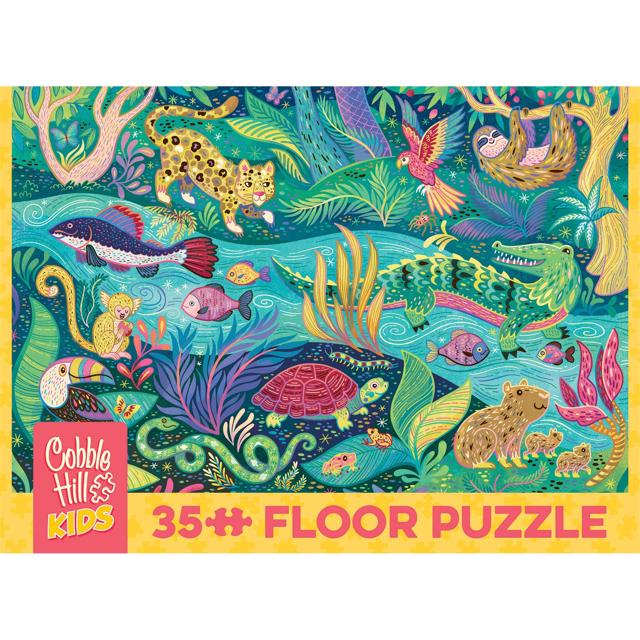 In the Rainforest 35 Piece Floor Puzzle - Online Only
