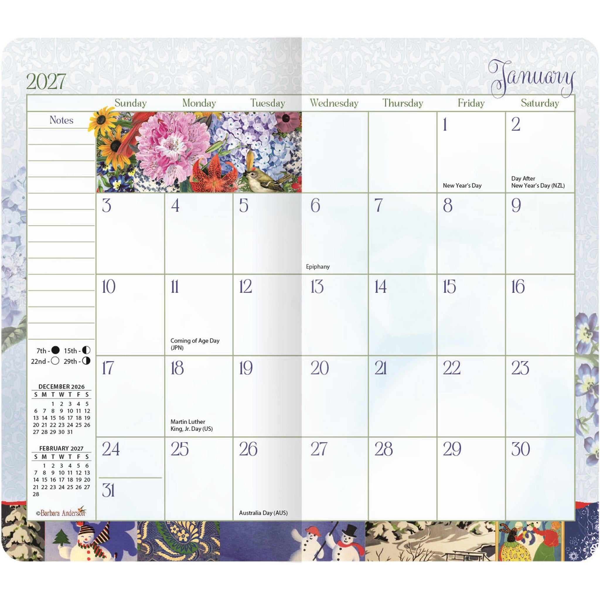 Garden Botanical 2027-2028 2-Year Pocket Planner