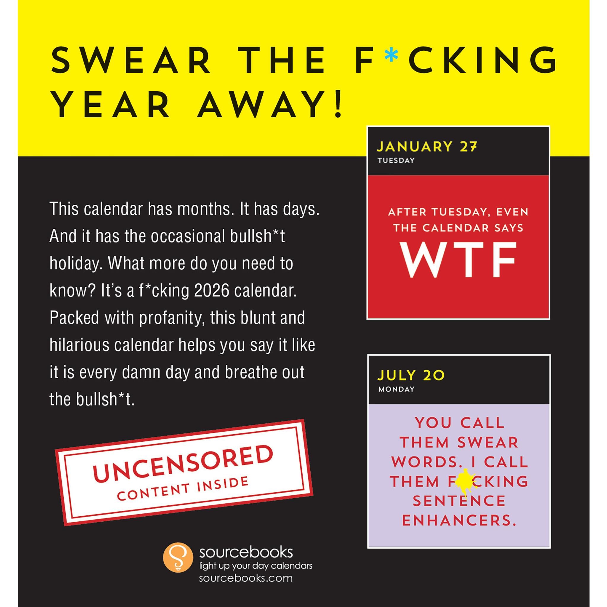 A Fucking Calendar 2026 Box Calendar