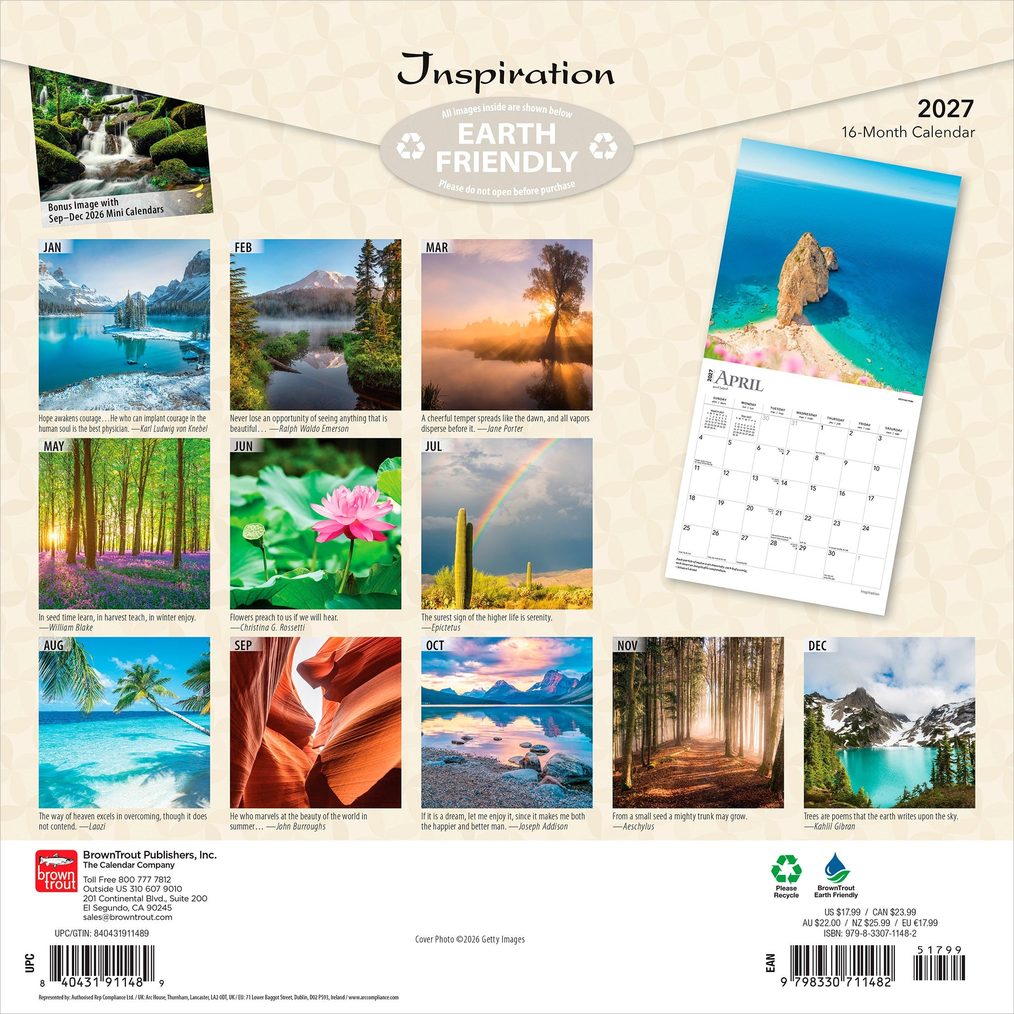 Inspiration 2027 Wall Calendar
