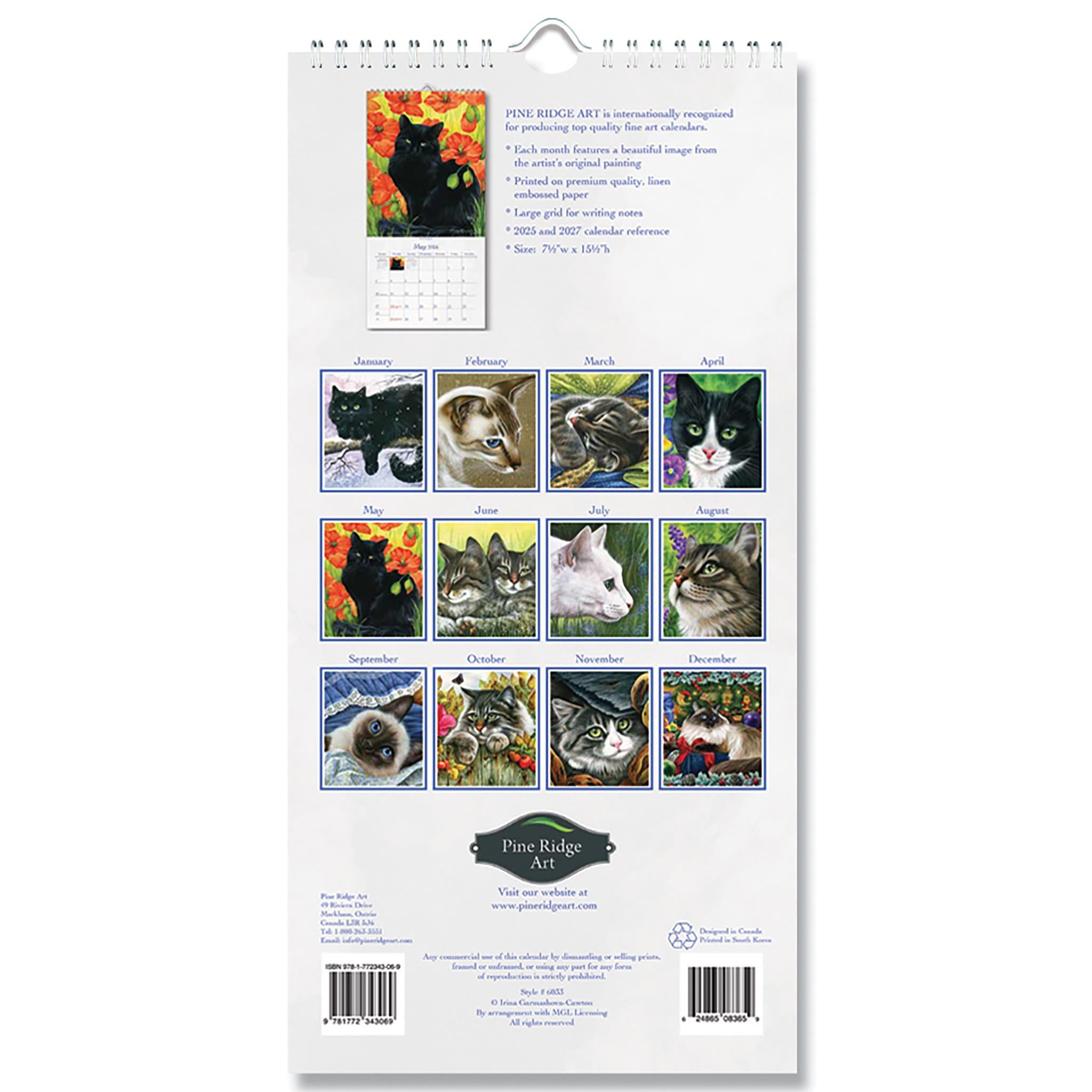 Cat's Meow 2026 Slim Calendar - Online Only