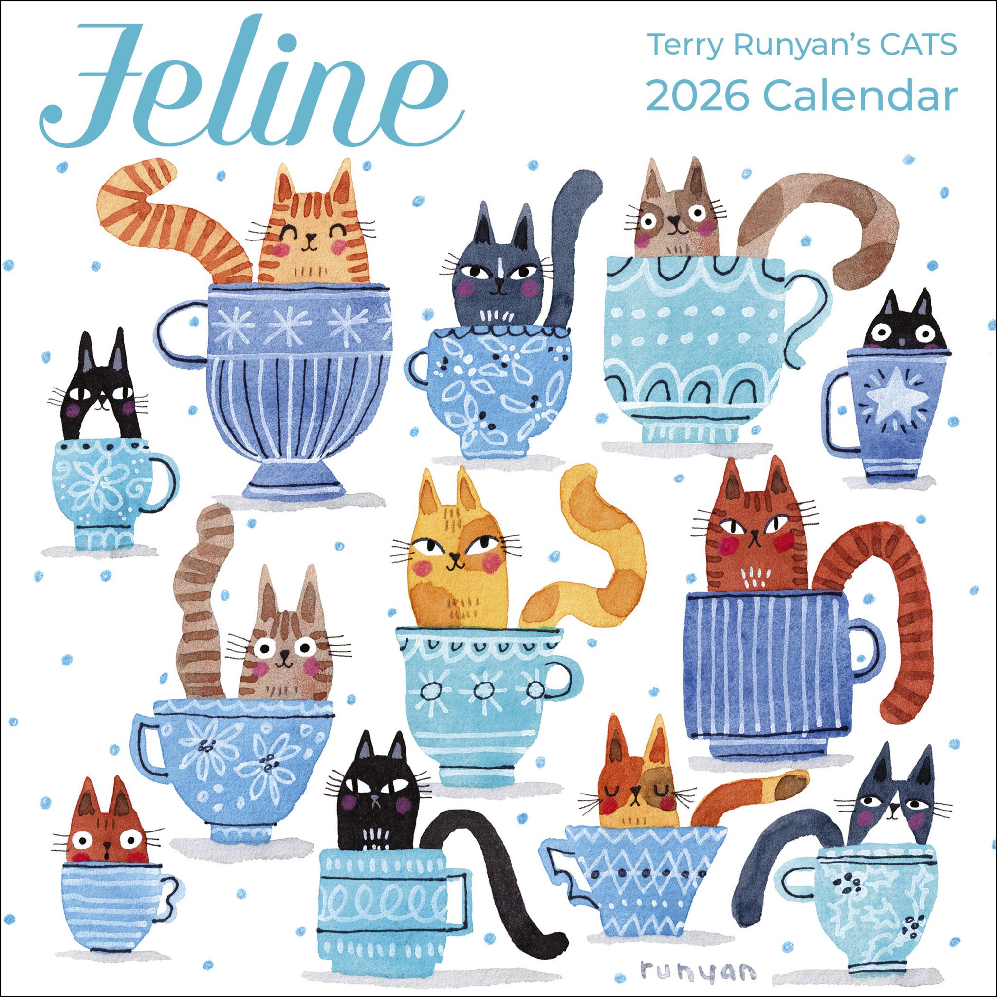 Feline 2026 Mini Calendar