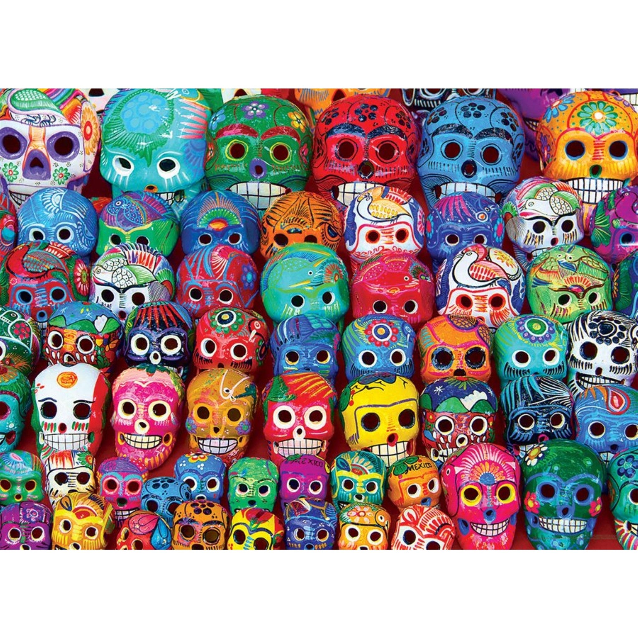 Traditional Mexican Skulls 1000 Piece Puzzle