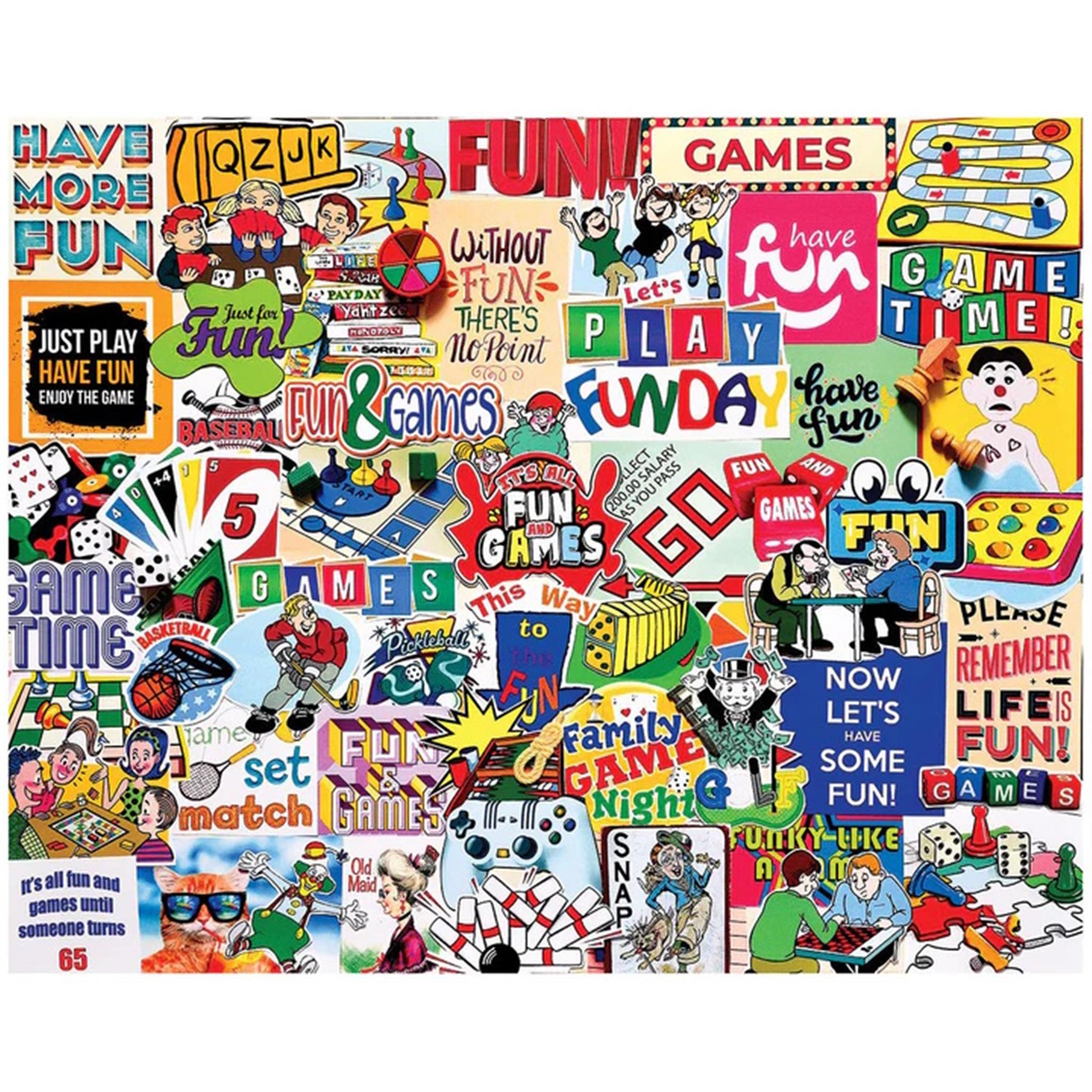 Its All Fun And Games 1000 Piece Puzzle