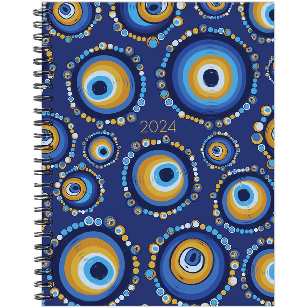  Planner 2024 : le planner d'un(e) stréssé(e): Couverture  bleu-Version couleur (French Edition): Abbas, ANIAR Rania: Books