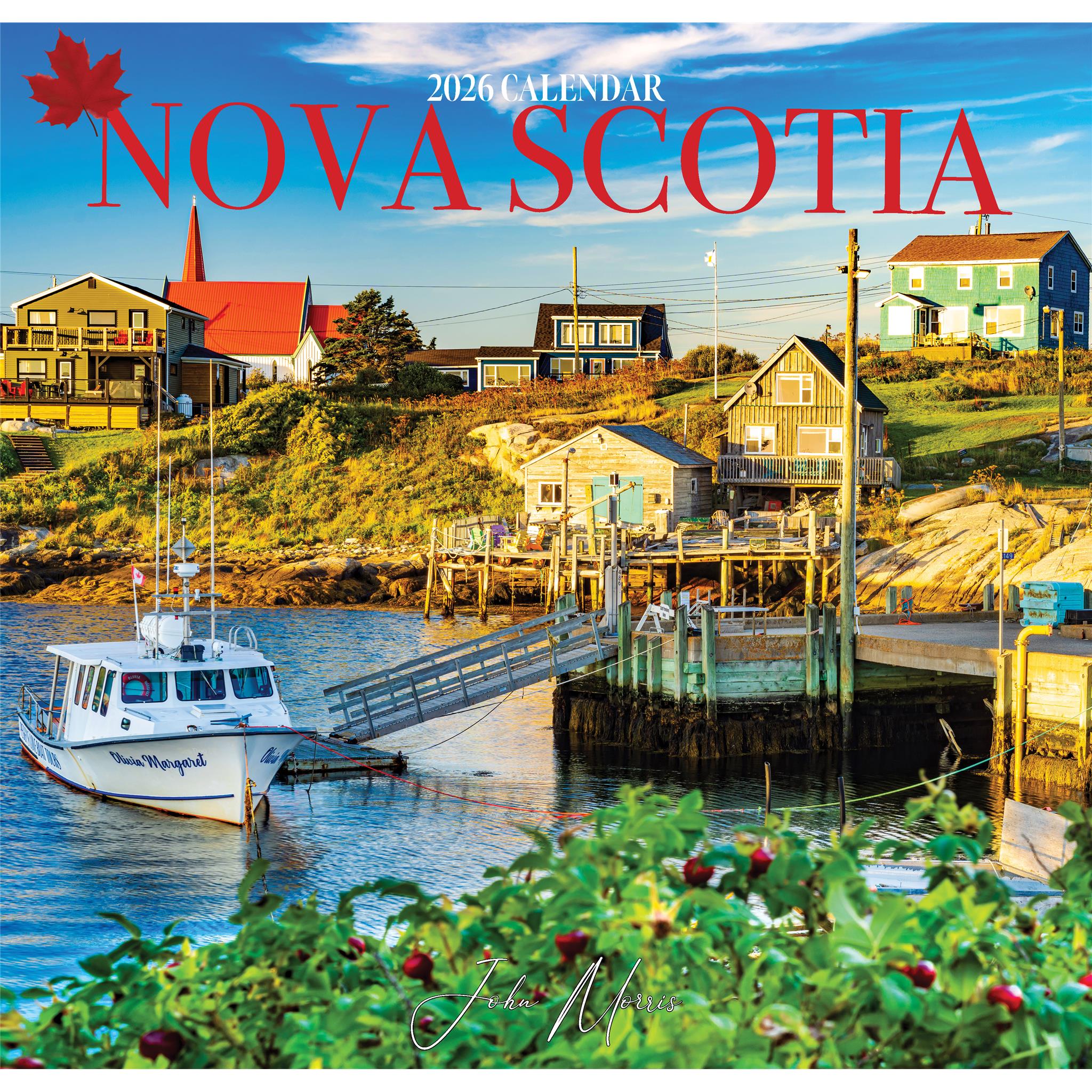 Nova Scotia 2026 Wall Calendar