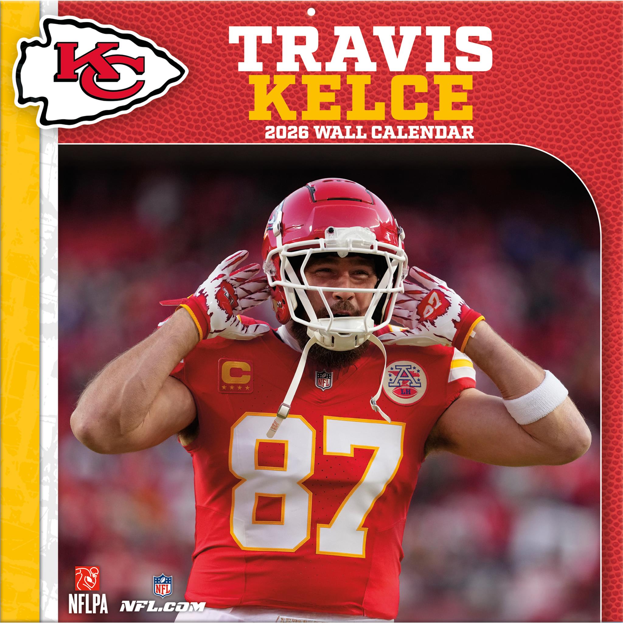 NFL Travis Kelce Kansas City Chiefs 2026 Wall Calendar