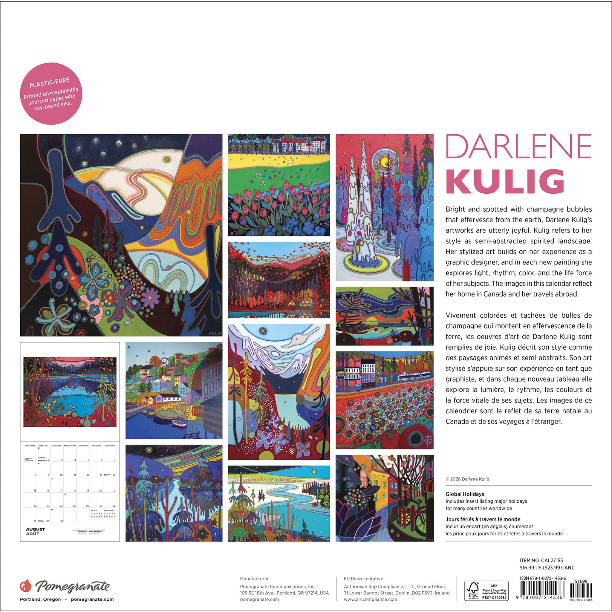 Darlene Kulig 2027 Wall Calendar