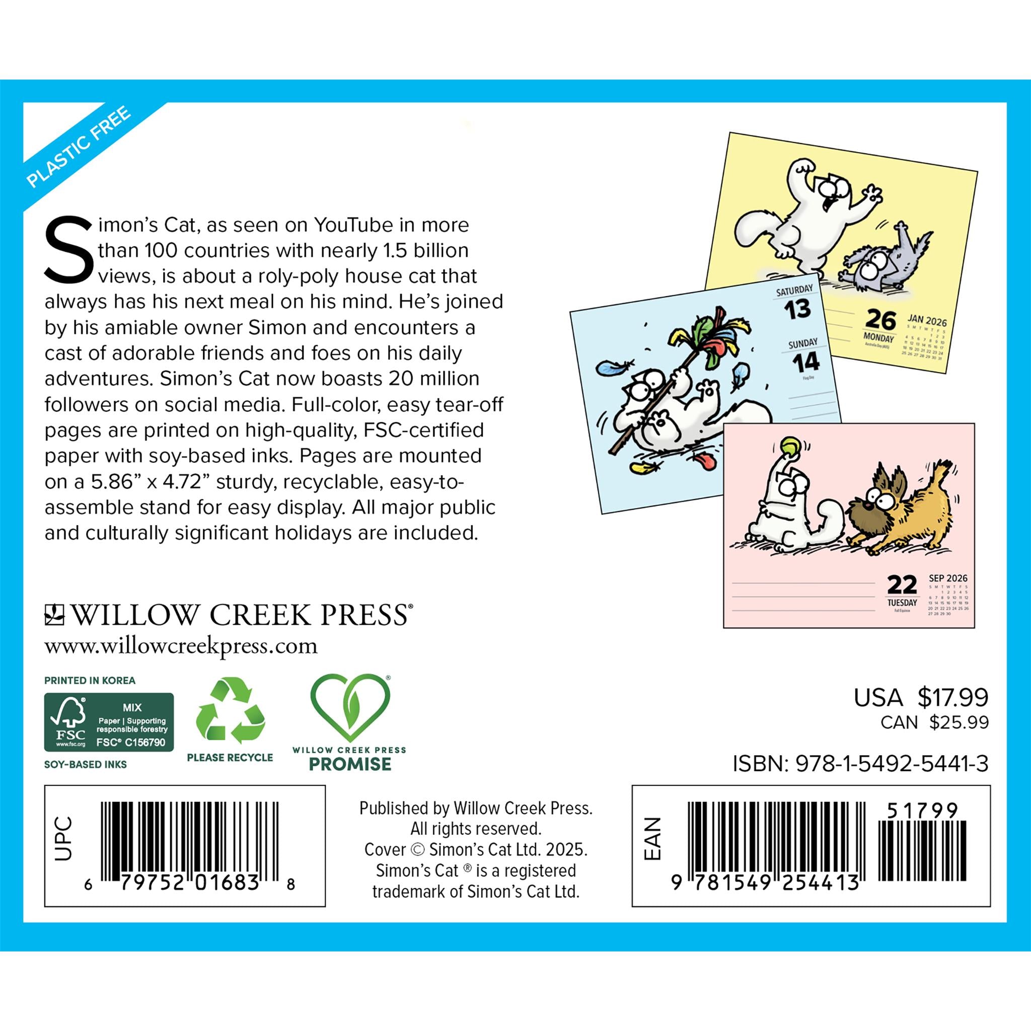 Simons Cat 2026 Box Calendar - Online Only
