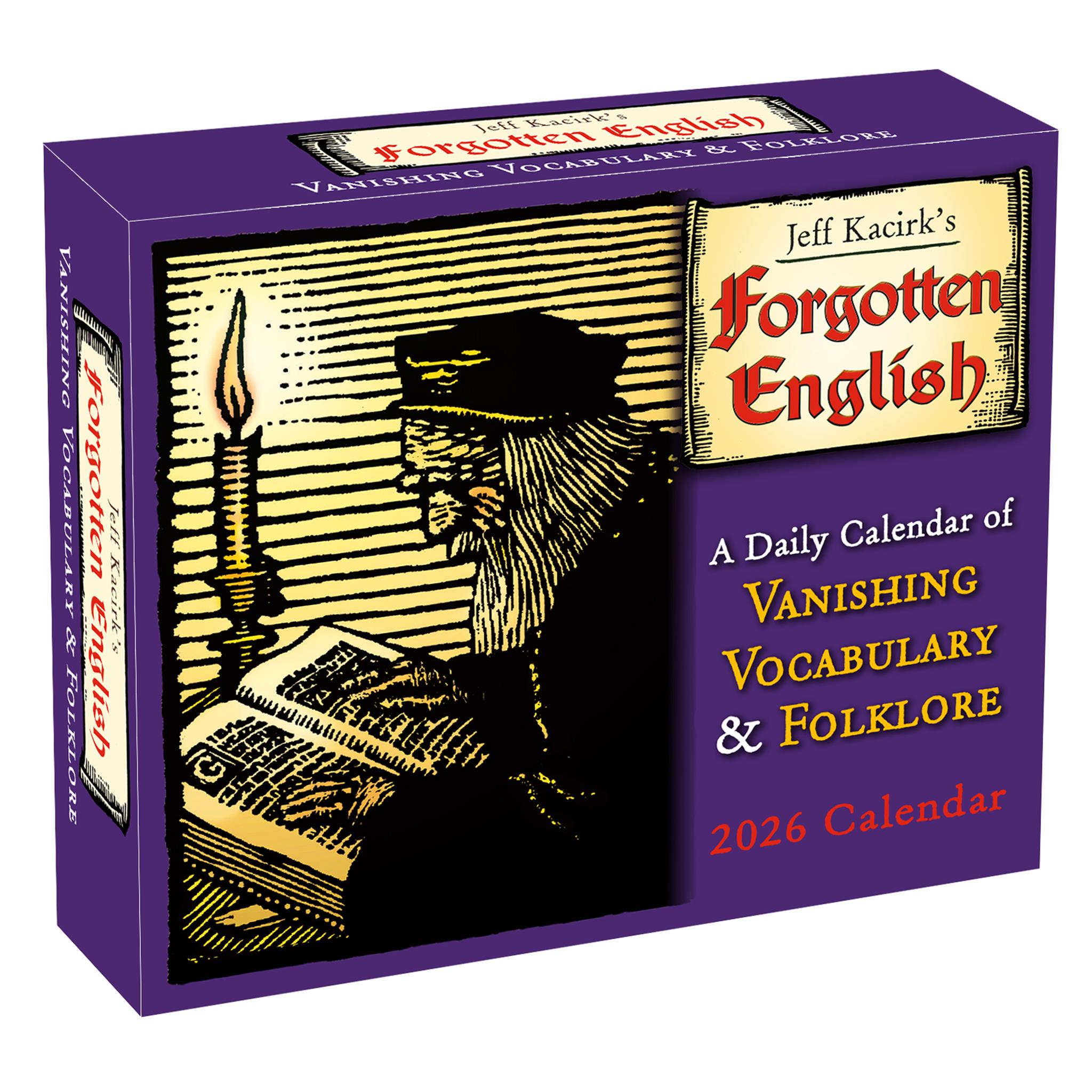 Forgotten English 2026 Box Calendar