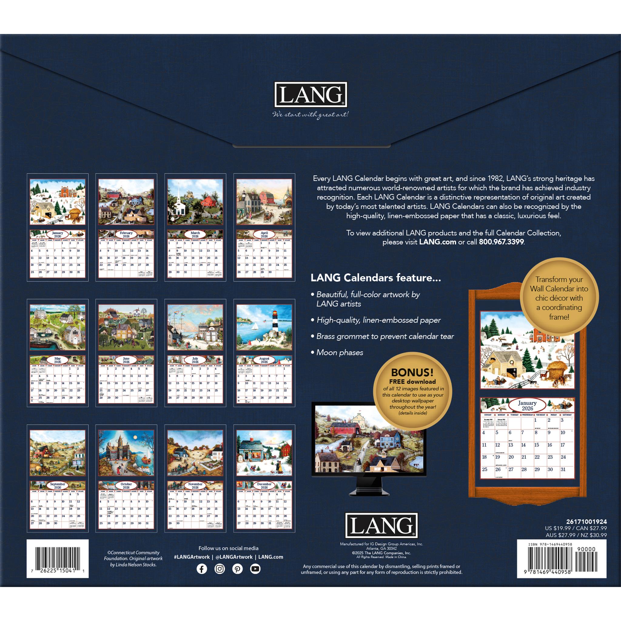 Linda Nelson Stocks 2026 Special Edition Wall Calendar with Print