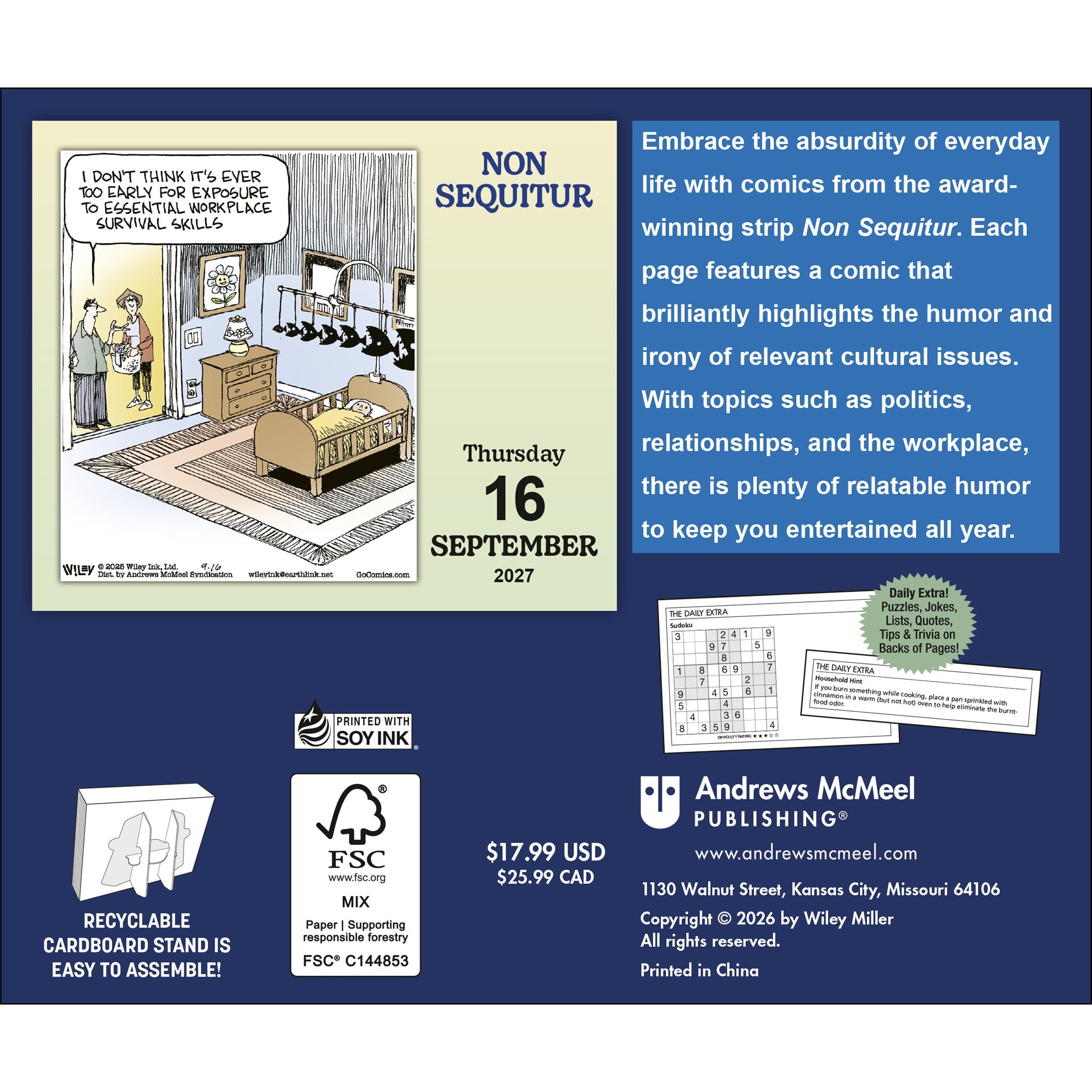 Non Sequitur 2027 Box Calendar
