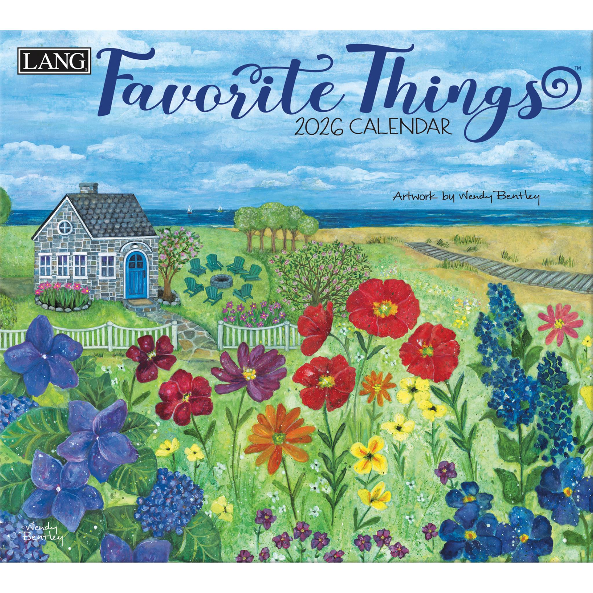 Favorite Things 2026 Deluxe Wall Calendar - Online Only
