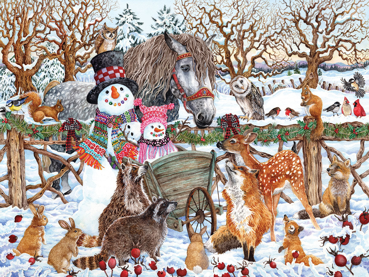 Snowman and Friends 300 Piece Puzzle - Online Only