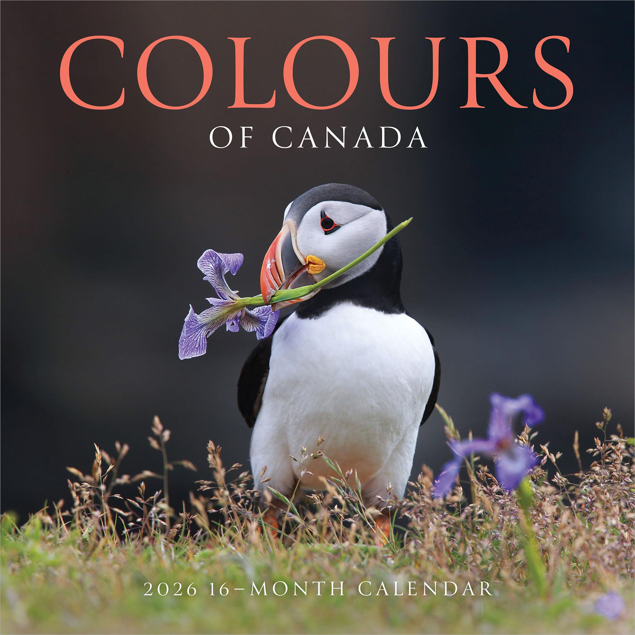Colours Of Canada 2026 Wall Calendar