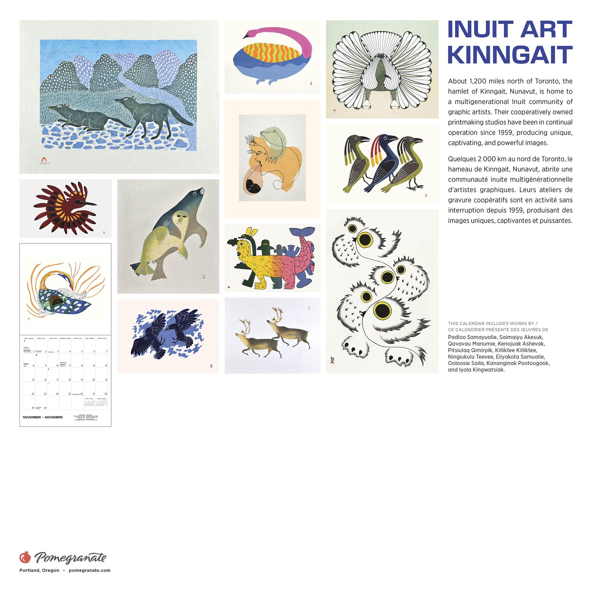 Inuit Art Cape Dorset 2026 Special Edition Wall Calendar with Print
