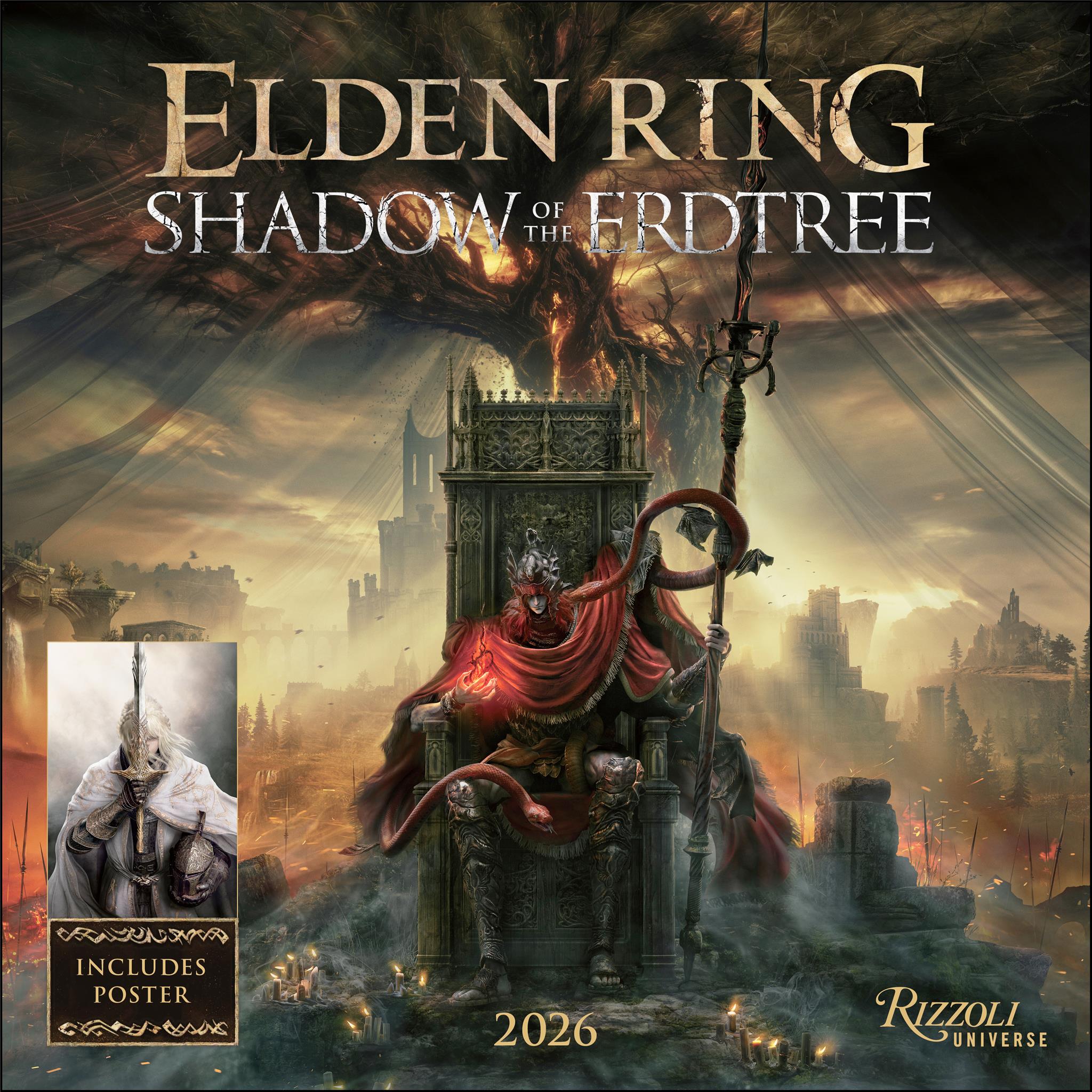 Elden Ring Shadow Of The Erdtree 2026 Wall Calendar