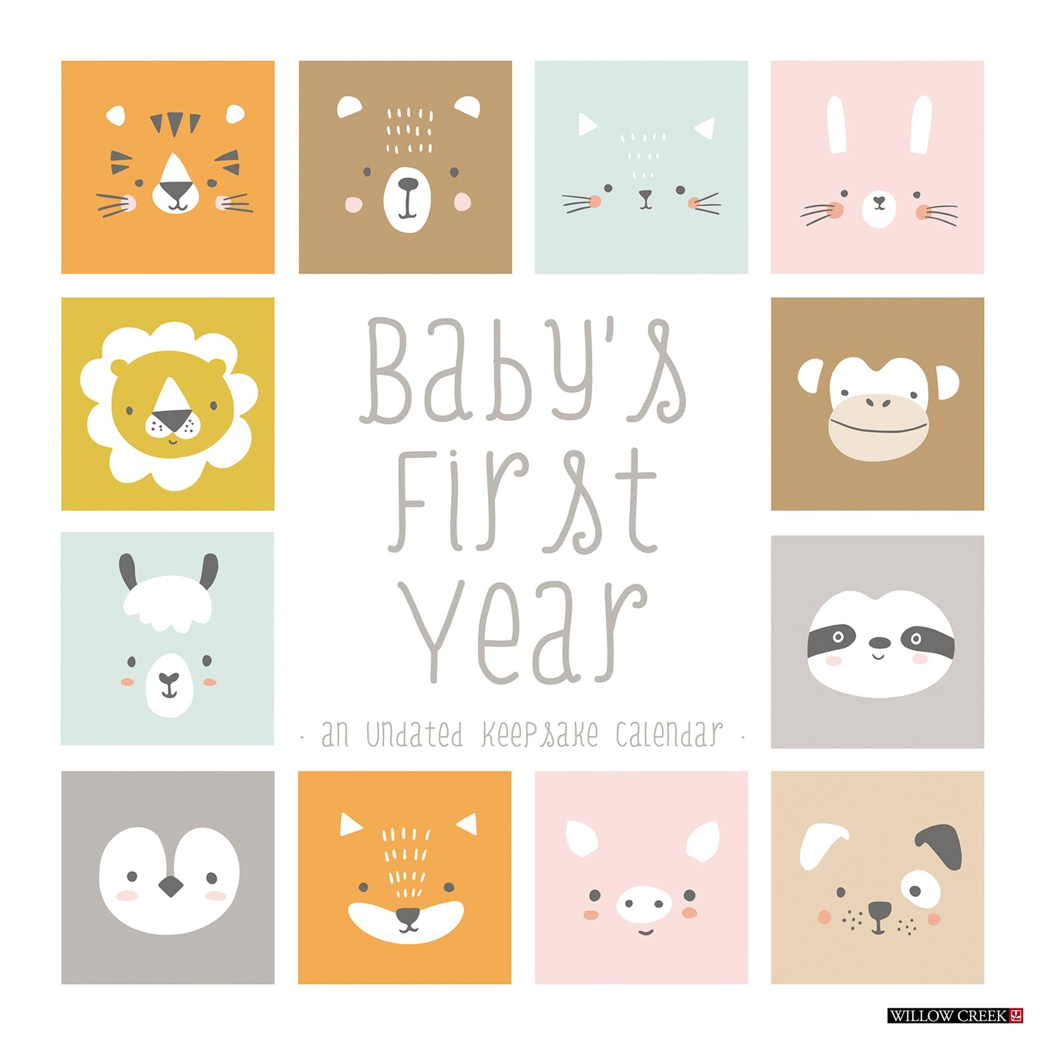 Babys First Year Undated 2025 Wall Calendar - Calendar Club Canada