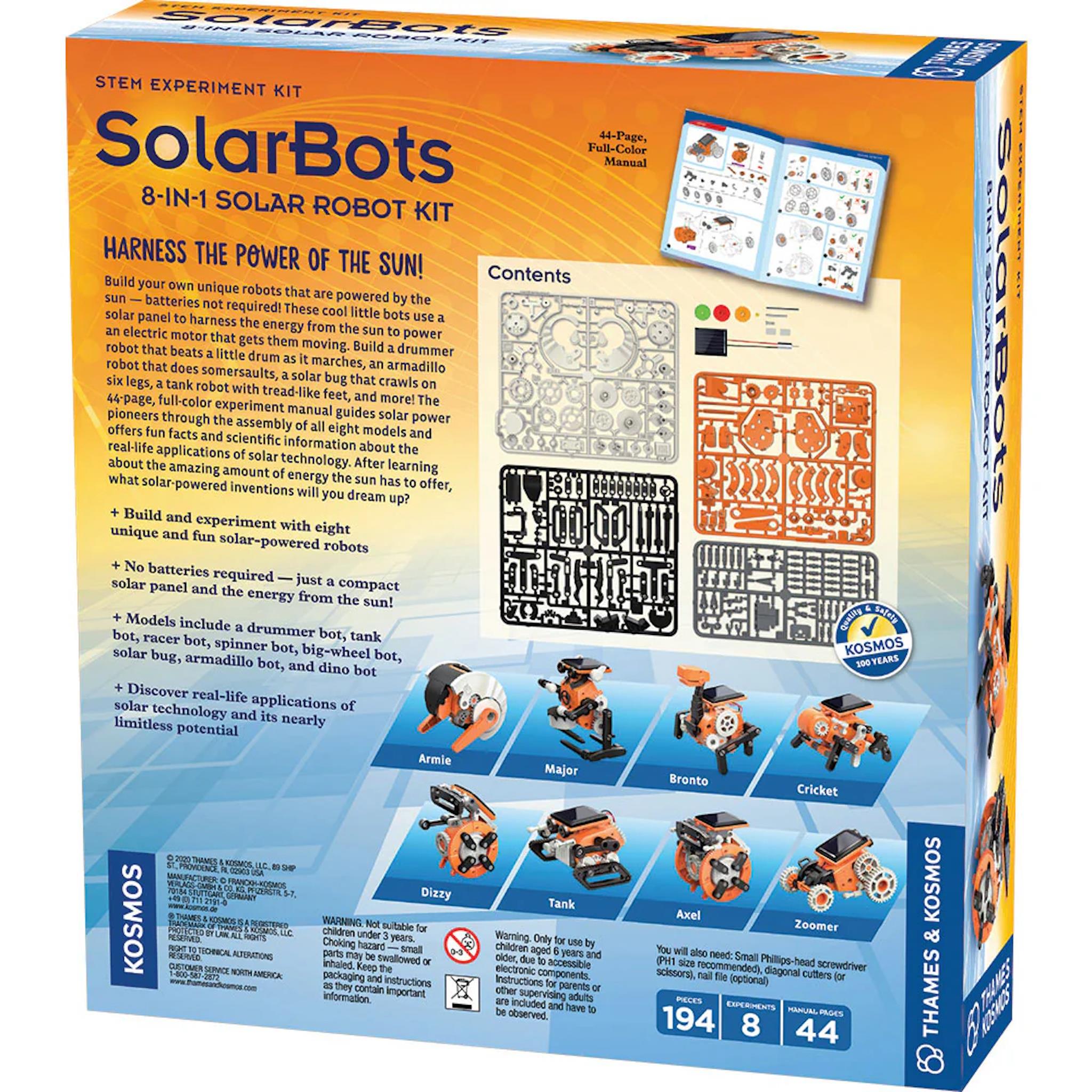 Solarbots 8-in-1 Solar Robot Kit - Calendar Club Canada