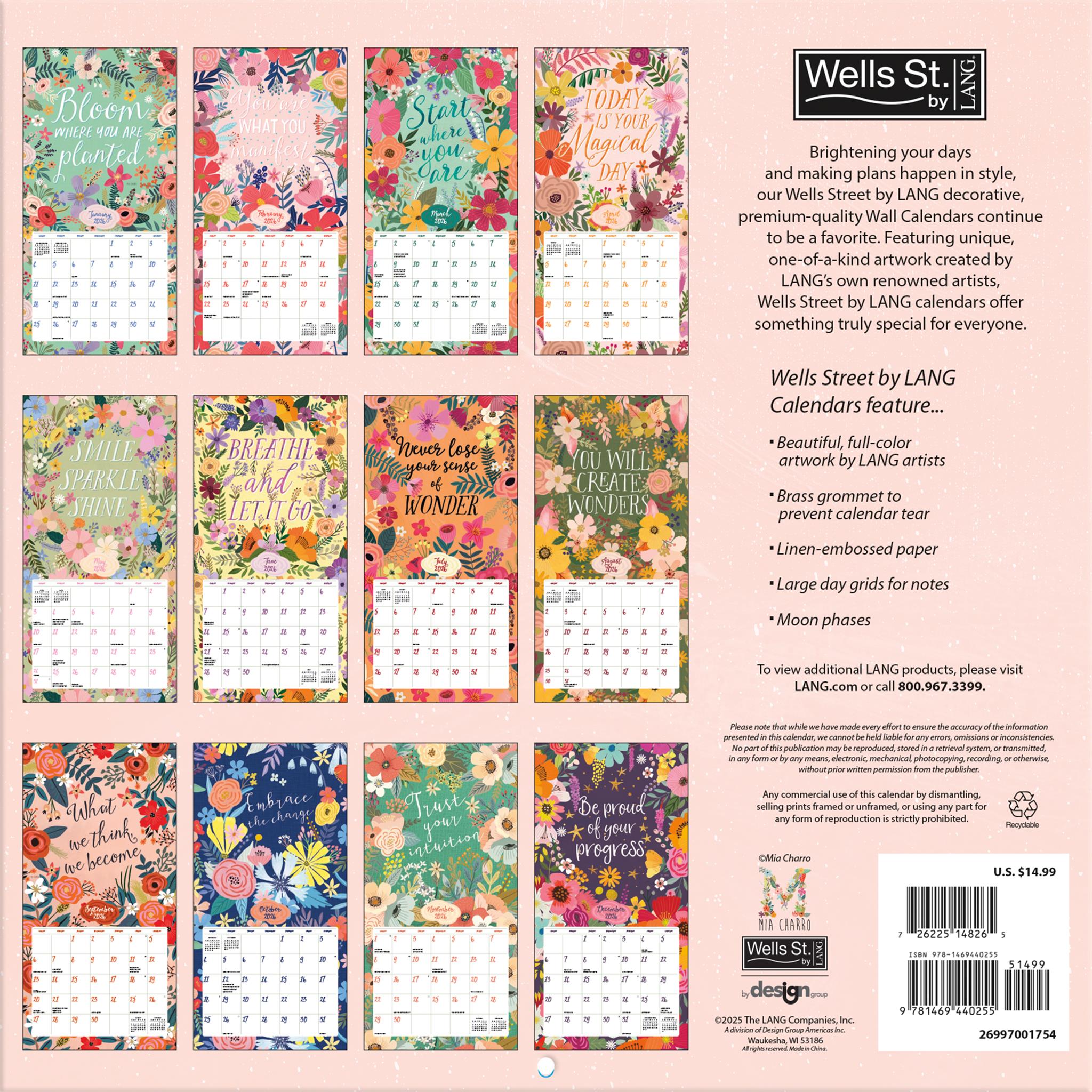 Shine Within 2026 Wall Calendar - Online Only
