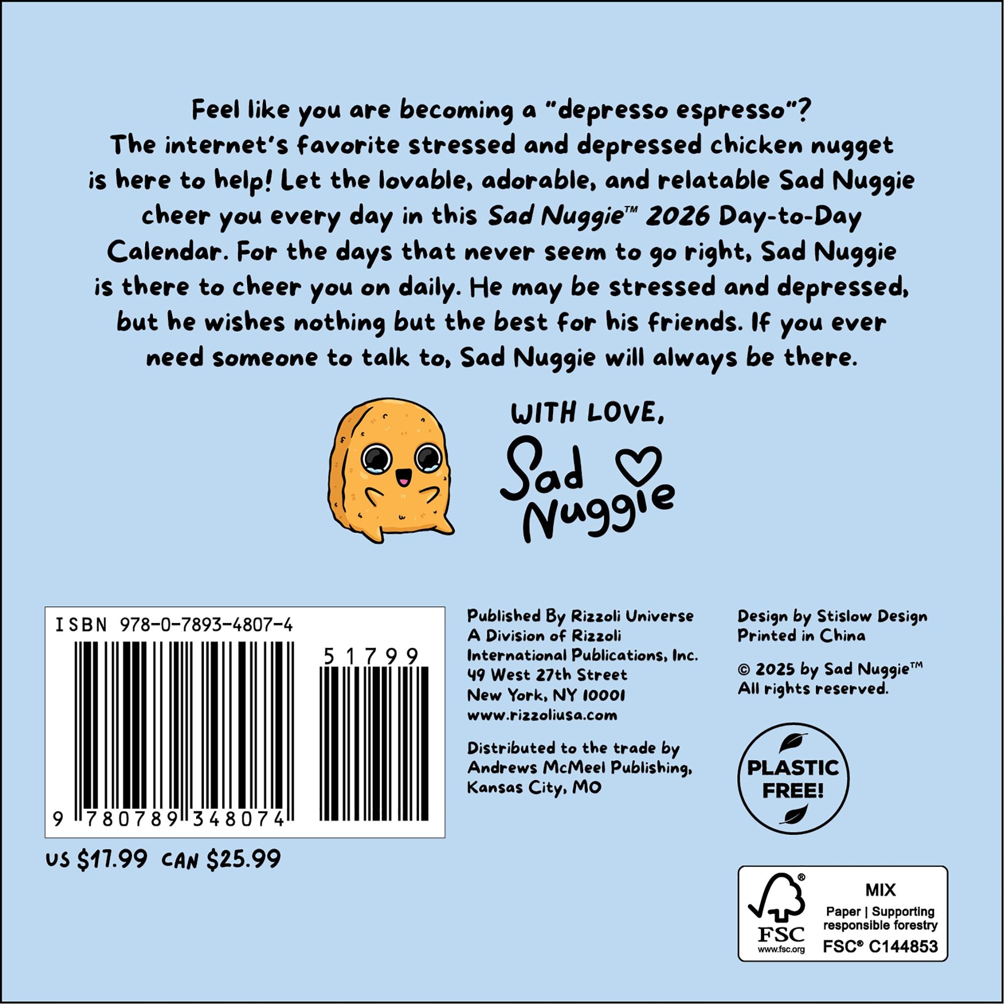 Sad Nuggie 2026 Box Calendar