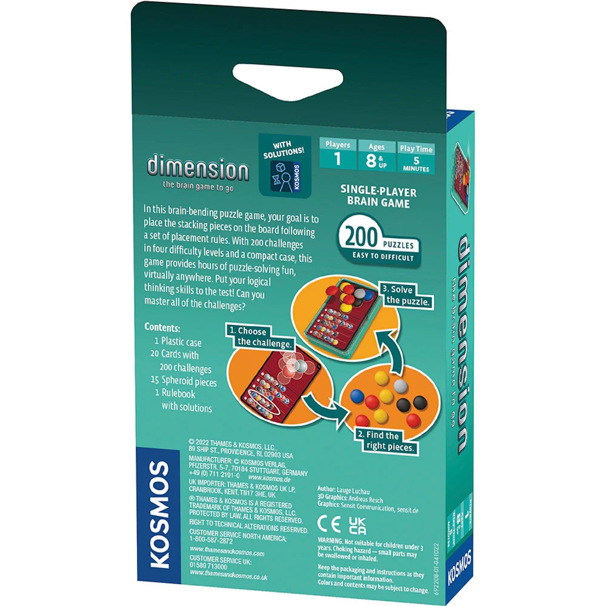 Dimension: The Brain Game To Go - Calendar Club Canada