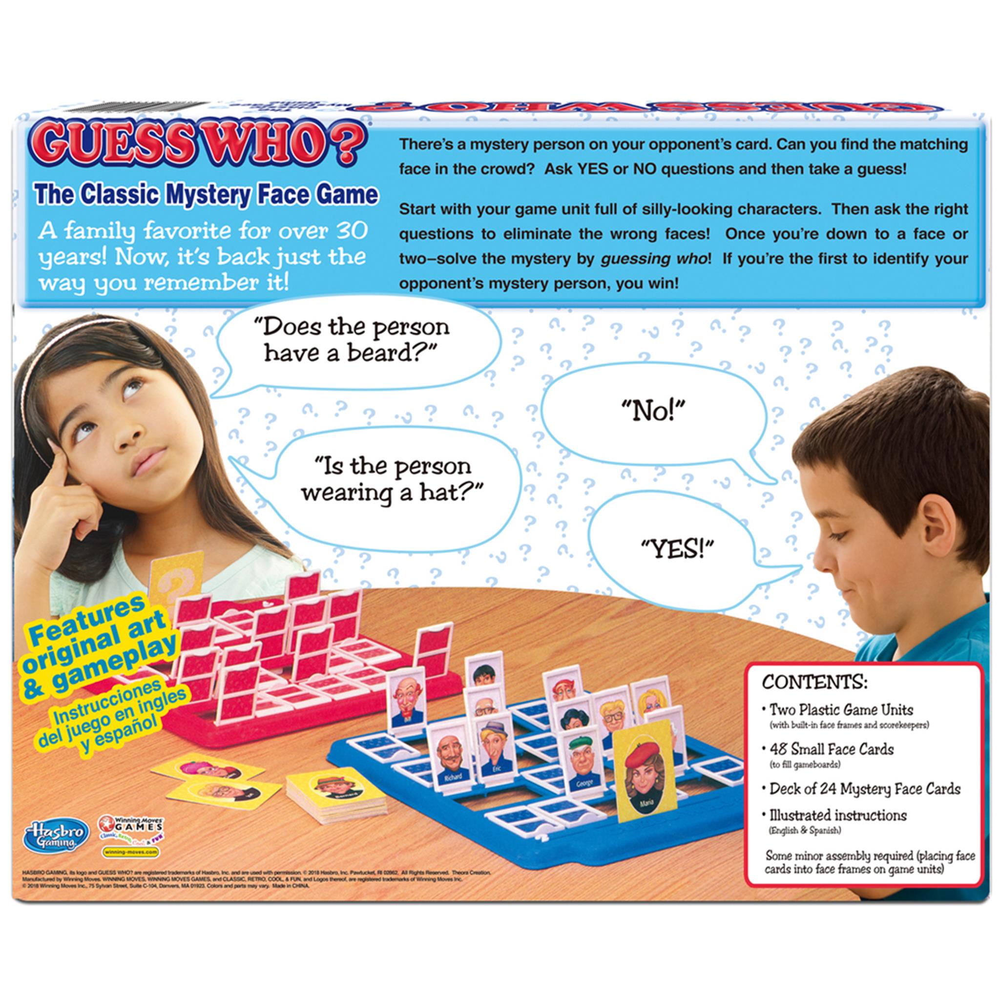 Classic Guess Who Family Game - Calendar Club Canada