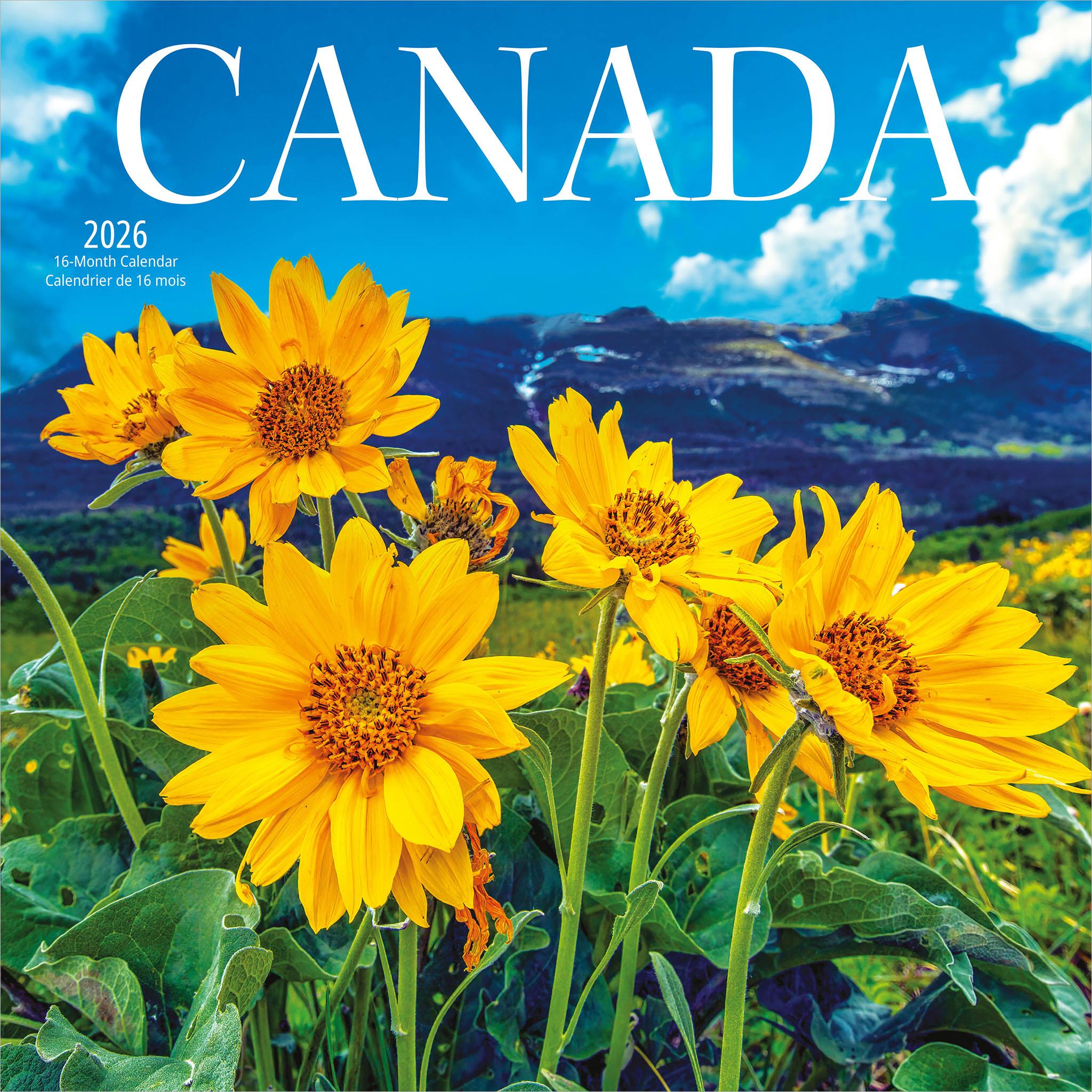 Canada 2026 Wall Calendar - Online Only