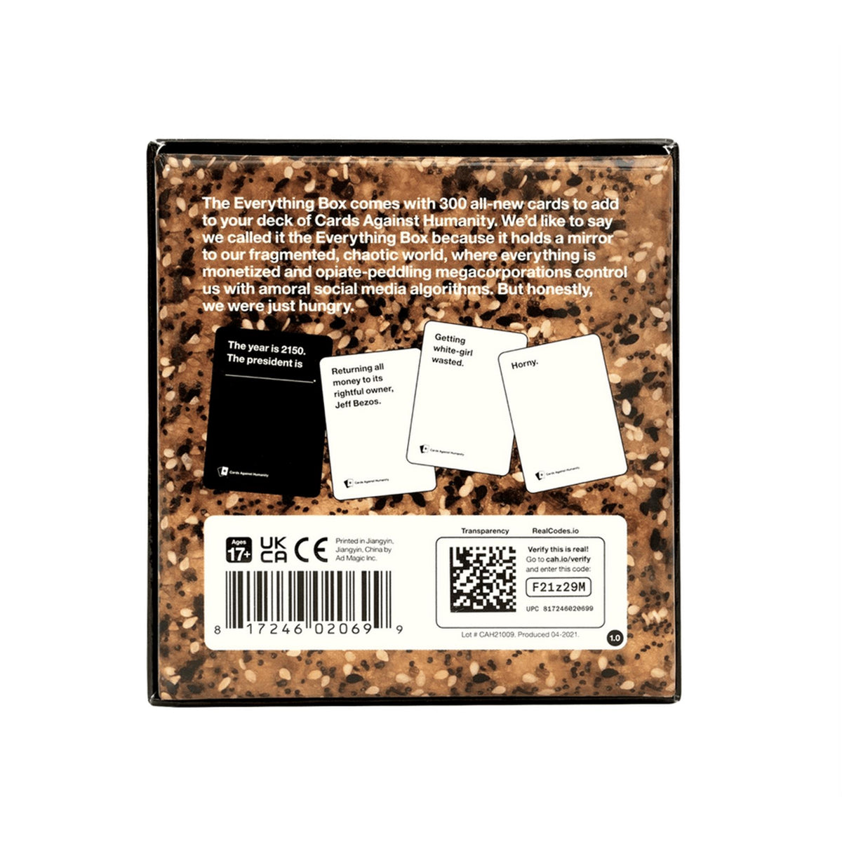 Everything Box Cards Against Humanity - Calendar Club Canada