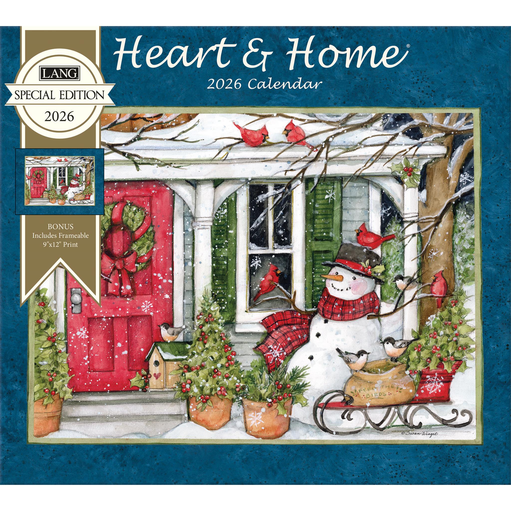 Heart And Home 2026 Deluxe Special Edition Wall Calendar with Print