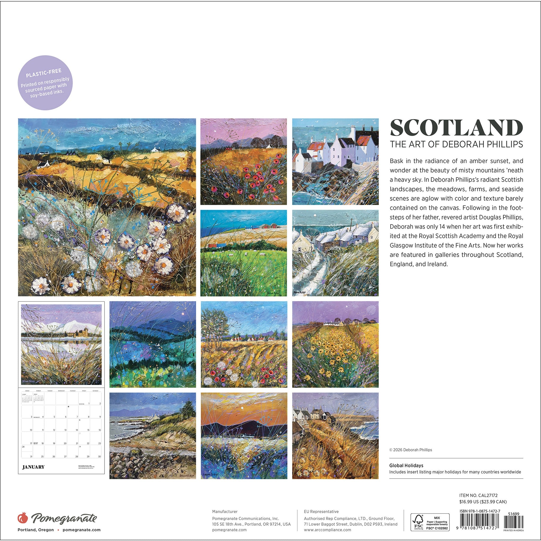 Scotland 2027 Wall Calendar - Online Only